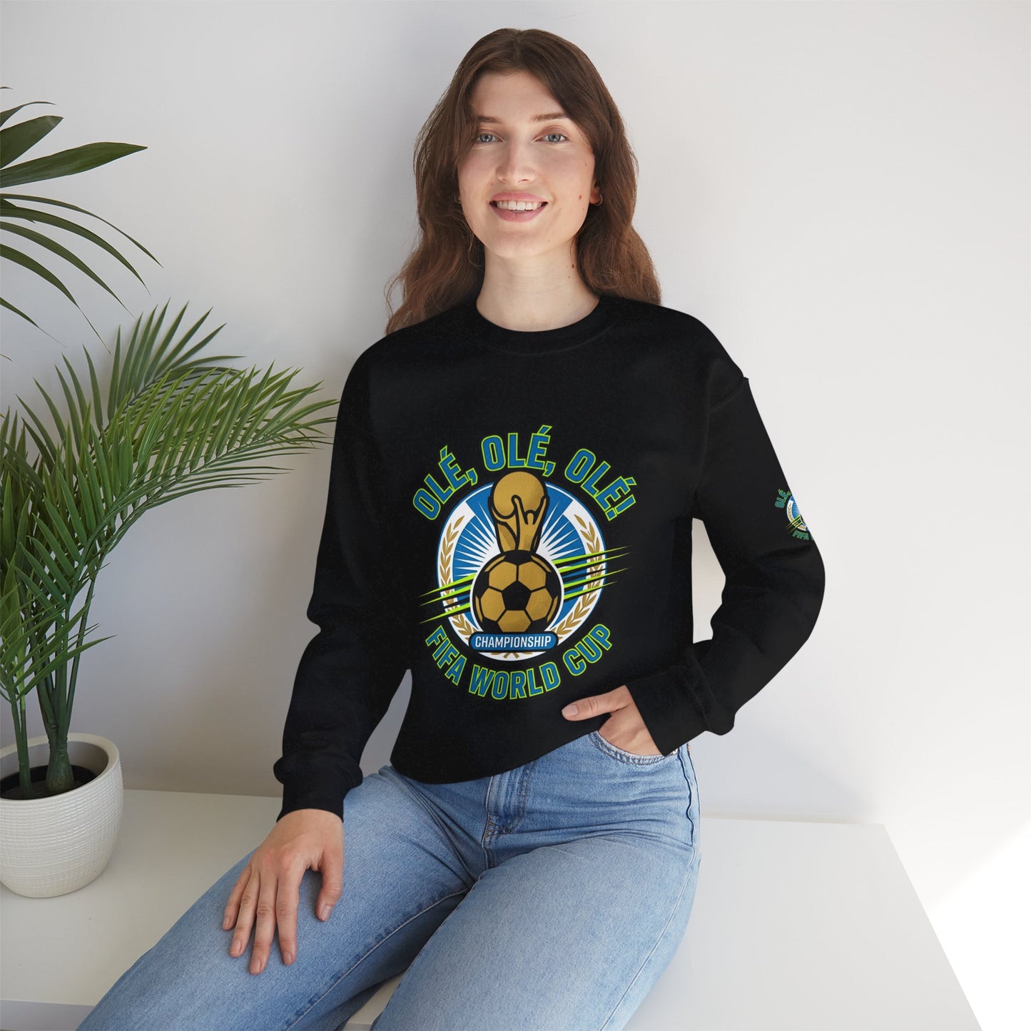 World Cup '26 Soccer Crewneck Sweatshirt — "Olé Olé Olé" Championship Design - Trending Novelties & Gifts