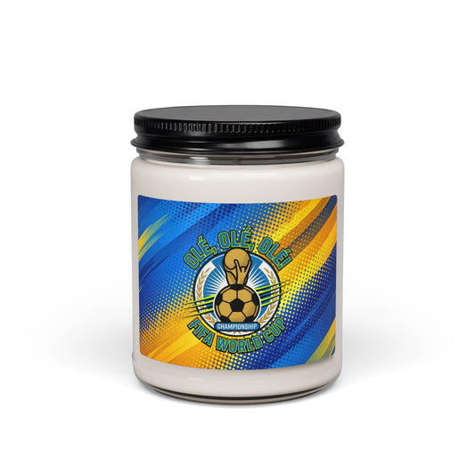 WORLD CUP SOCCER '26 Fans Scented Candle | WORLD CUP 'Ole Ole Ole' Fan Scented Candle (9oz) - Trending Novelties & Gifts
