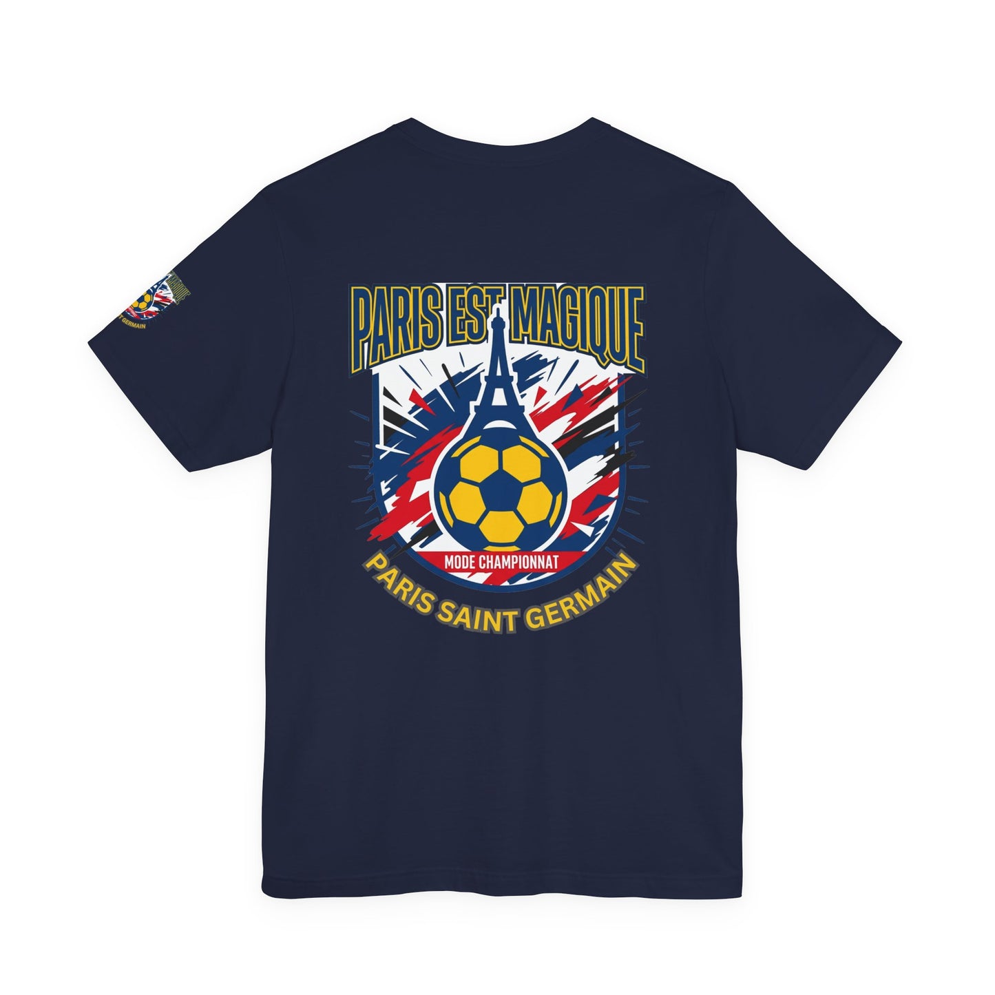 Paris-inspired Soccer Crest Tee | Paris Saint Germain Soccer Fan T-shirt - Trending Novelties & Gifts
