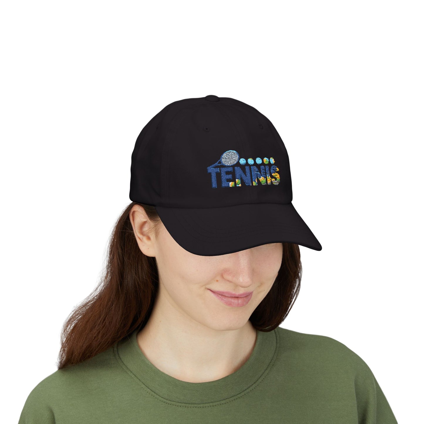 Tennis Creative Graphic Design Cap (Sky Creative1) (EM)