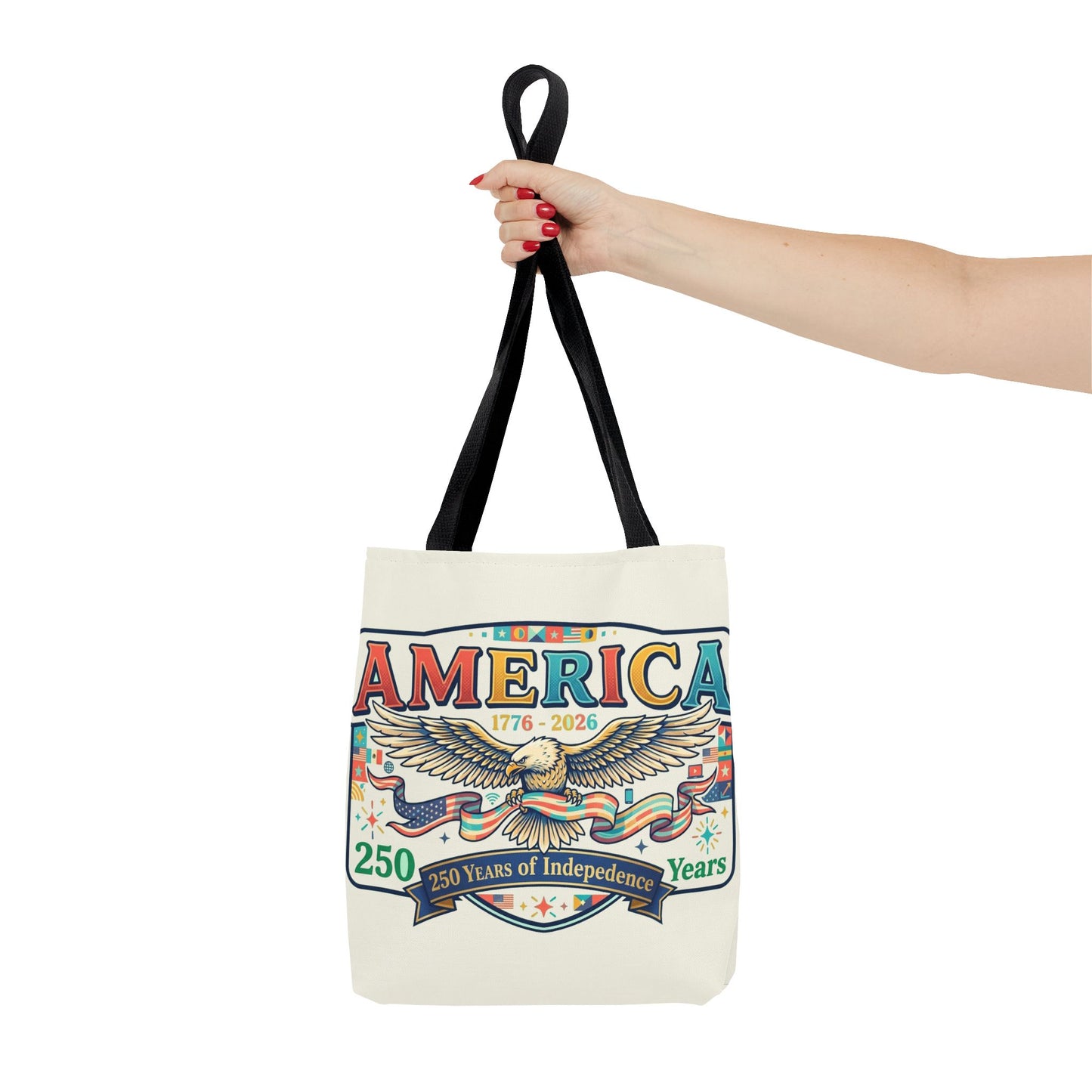 USA 250th ANNIVERSARY Tote Bag — America's 250th ANNIVERSARY Patriotic Eagle Tote - Trending Novelties & Gifts