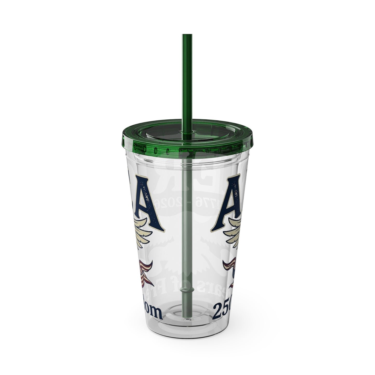 Patriotic 250th Anniversary Eagle Tumbler with Straw — 16oz - Trending Novelties & Gifts