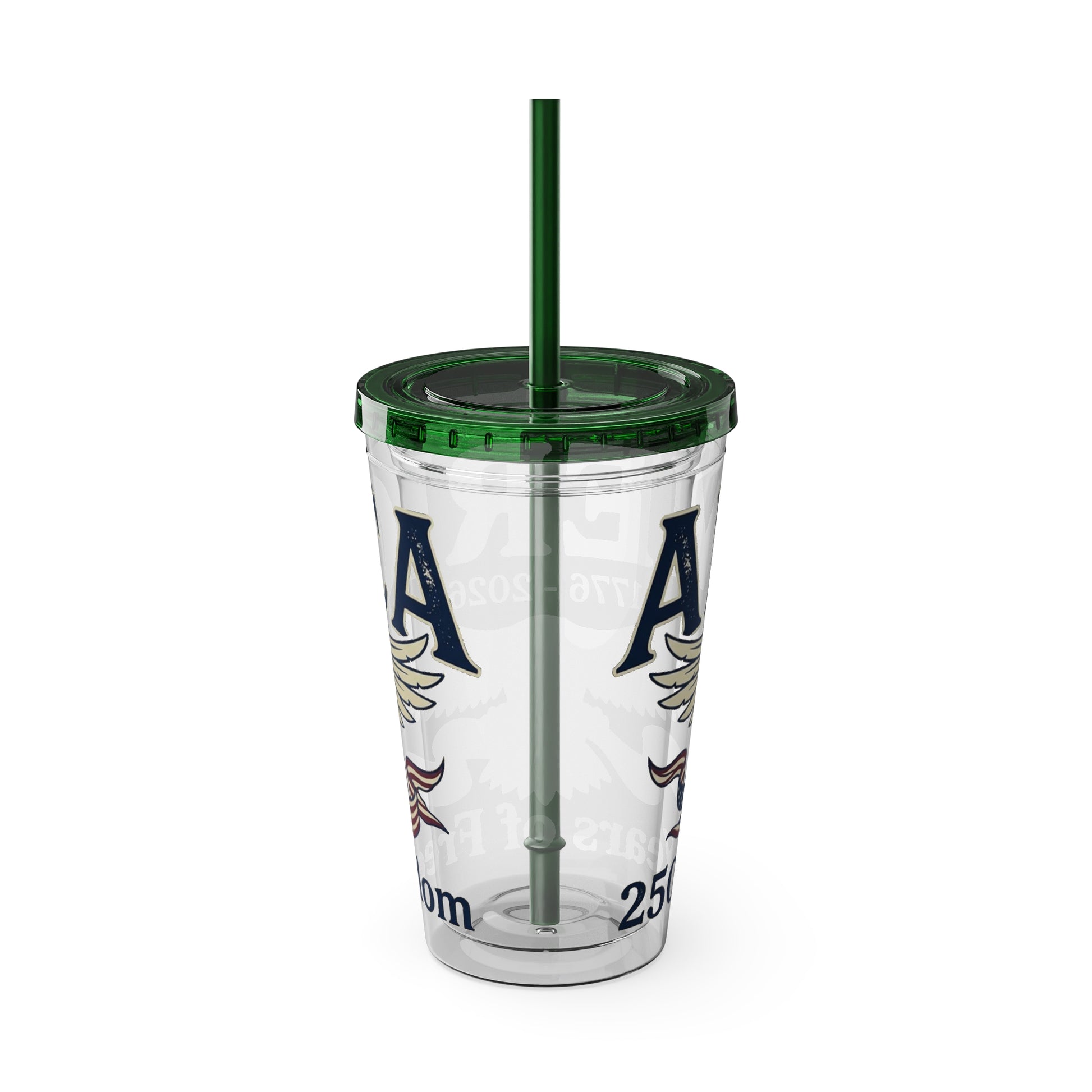 Patriotic 250th Anniversary Eagle Tumbler with Straw — 16oz - Trending Novelties & Gifts