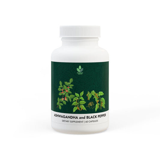 Ashwagandha and Black Pepper Health Supplement (60 capsules)
