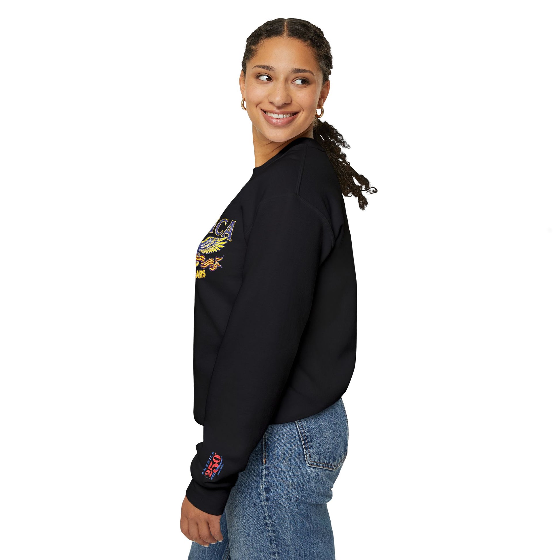 USA 250th American Eagle Crewneck Sweatshirt — USA 250th Vintage Patriotic Pullover - Trending Novelties & Gifts