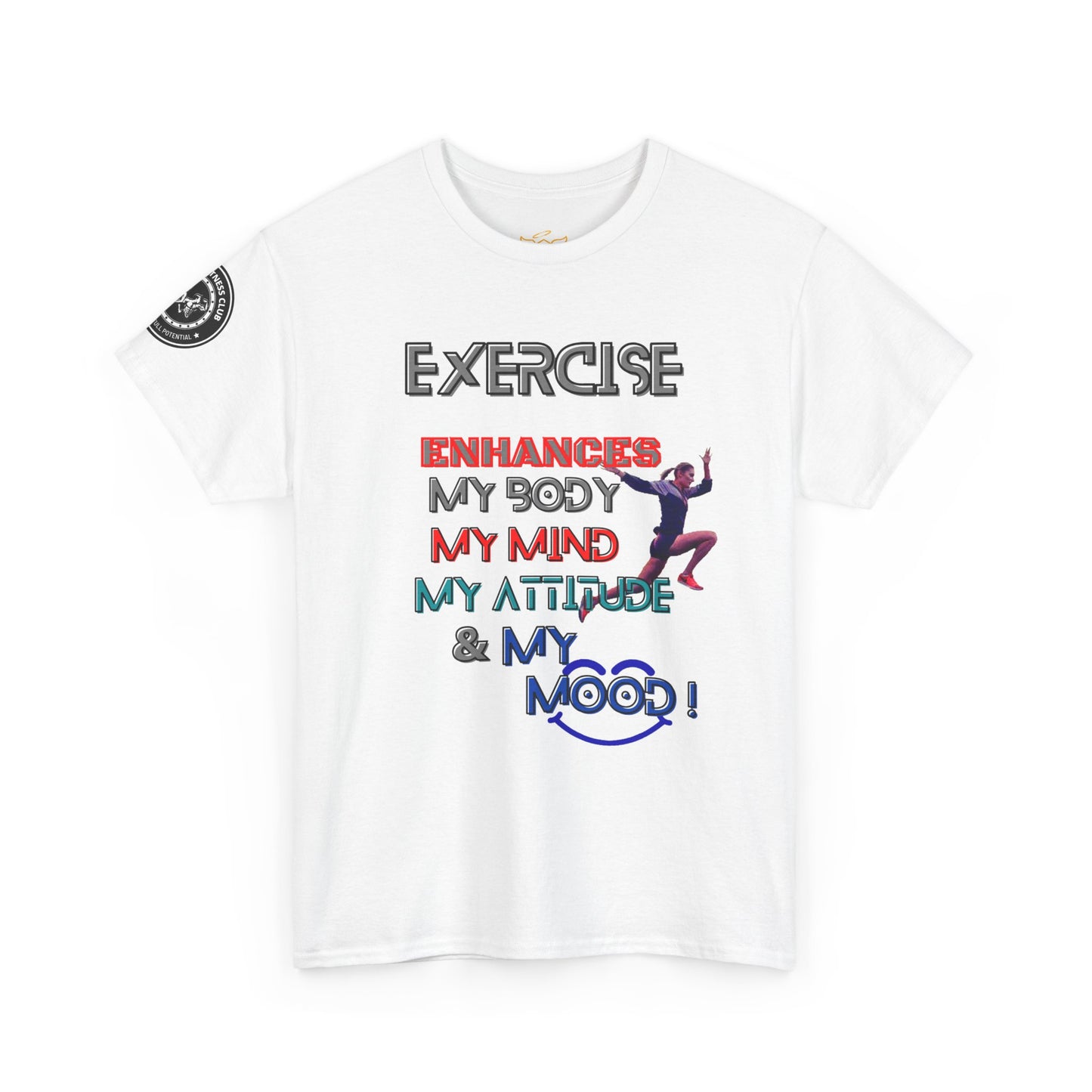 Fitness Quotes Gym Wear Unisex Heavy Cotton Tee 3. FQT