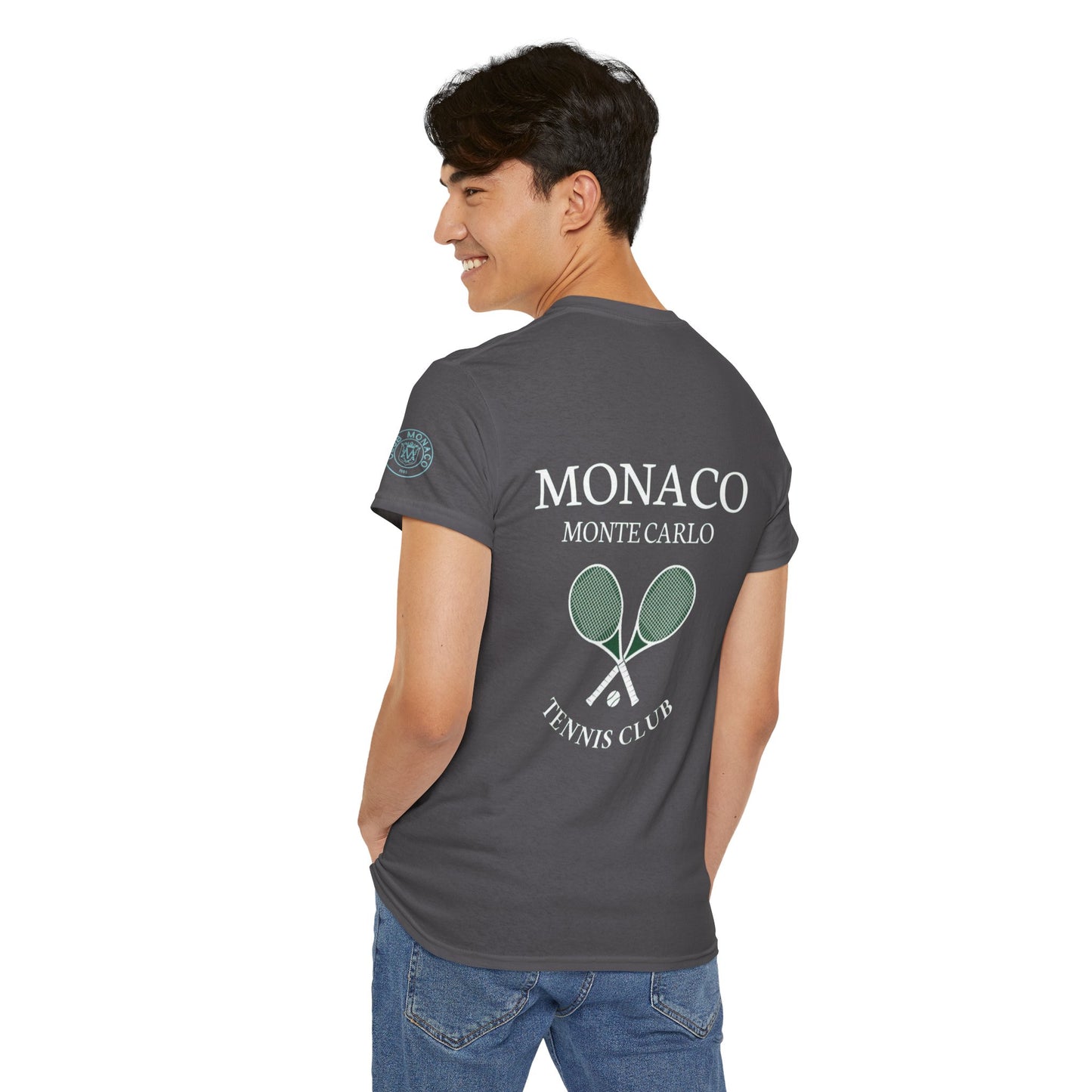 Monaco Monte Carlo Tennis Club T‑Shirt — Vintage Tennis Club Tee