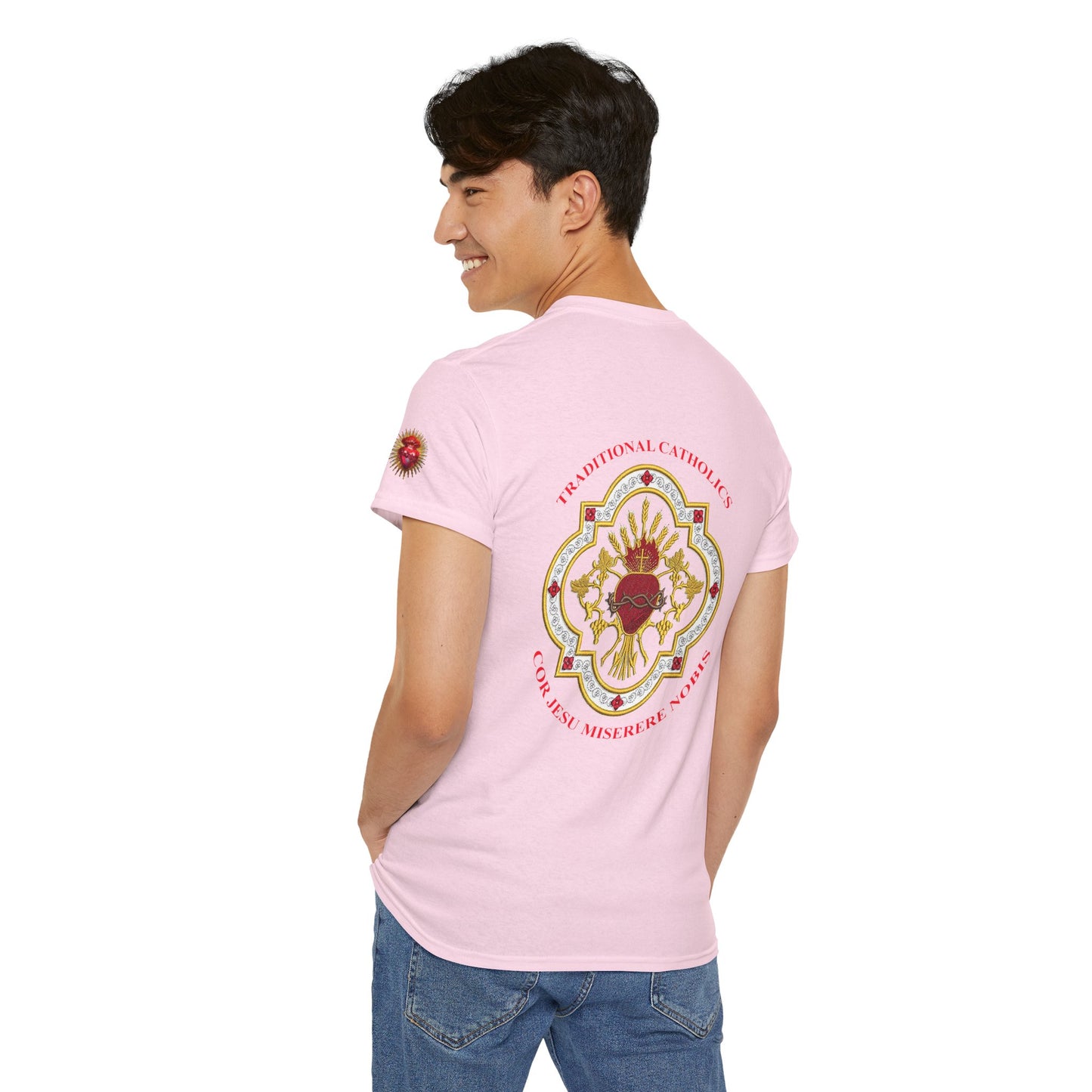 Sacred Heart Catholic Tee — Traditional Devotional Graphic T-Shirt (CT)