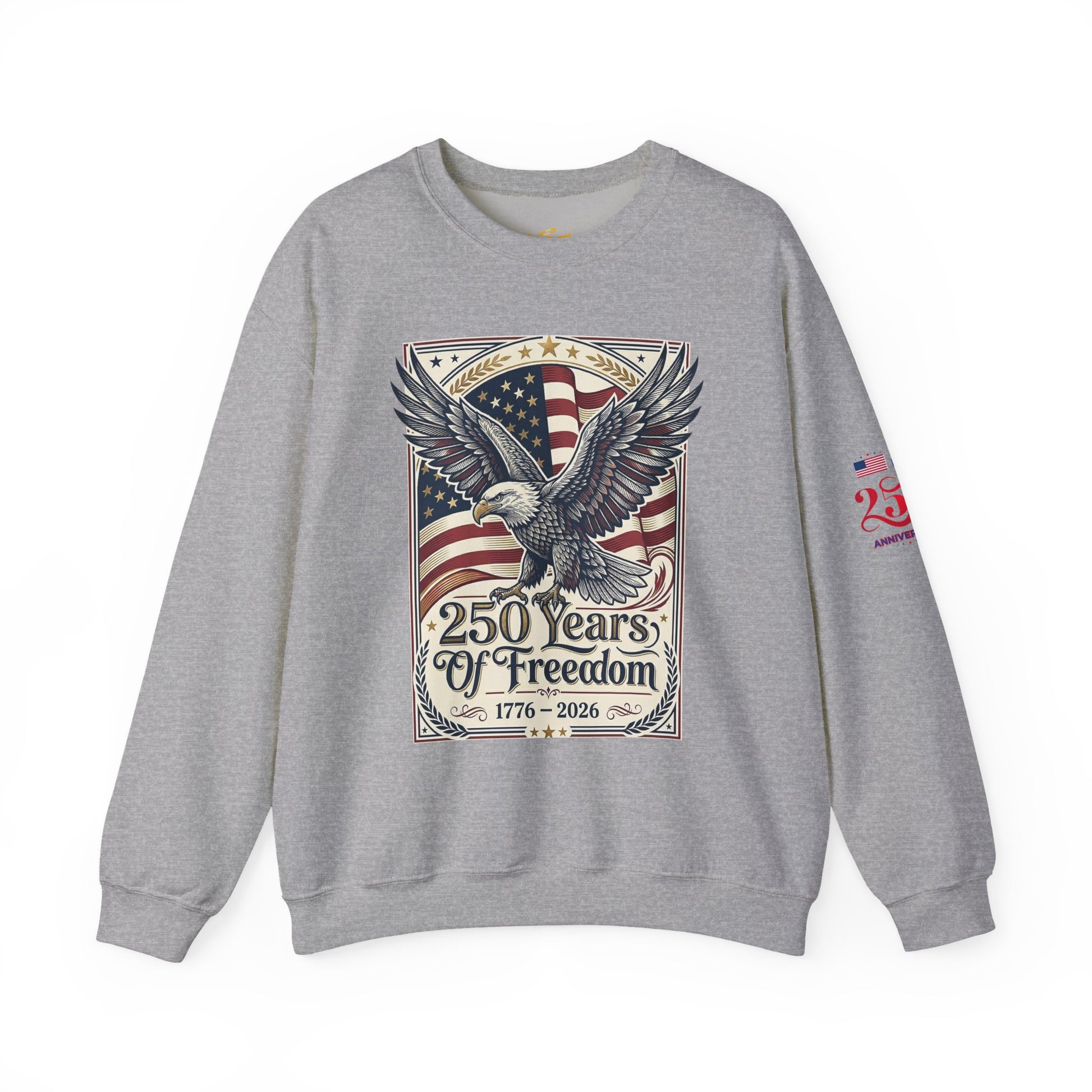 USA 250th ANNIVERSARY Crewneck Sweatshirt — America 250 Years of Freedom Sweatshirt - Trending Novelties & Gifts
