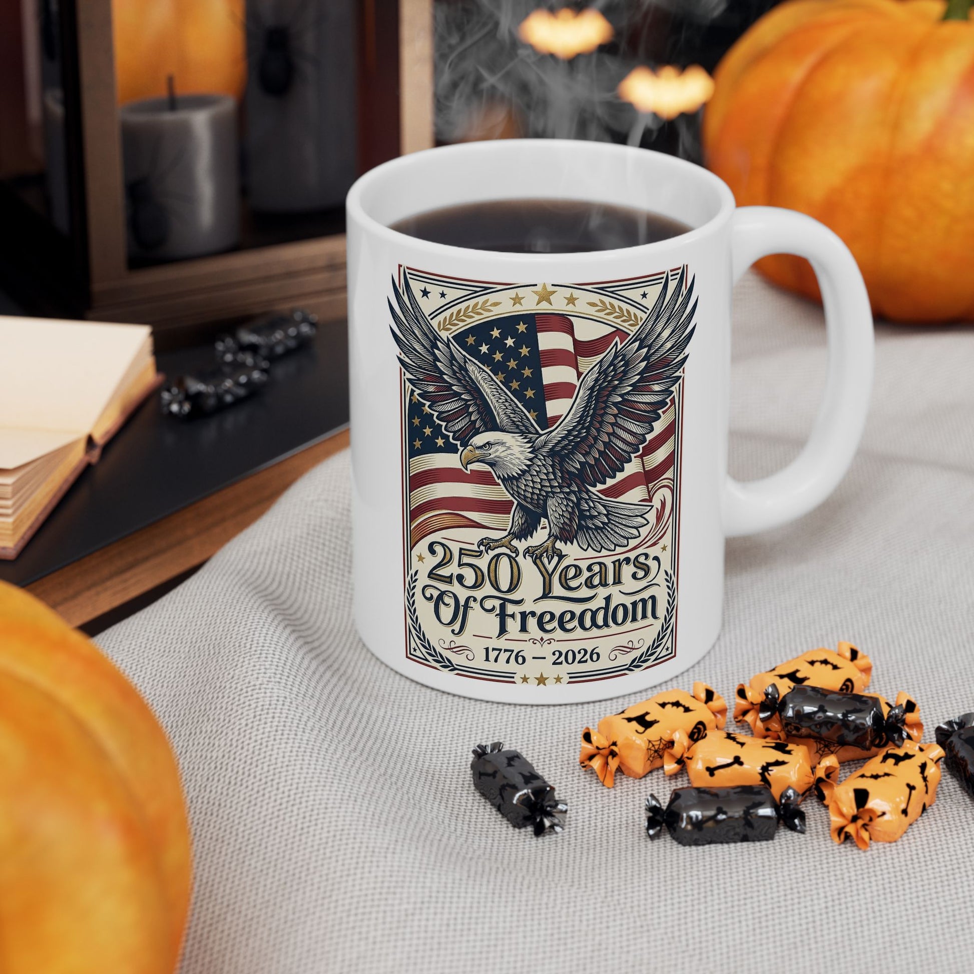 USA 250th ANNIVERSARY Ceramic Mug — America 250 Years of Freedom Coffee Mug - Trending Novelties & Gifts