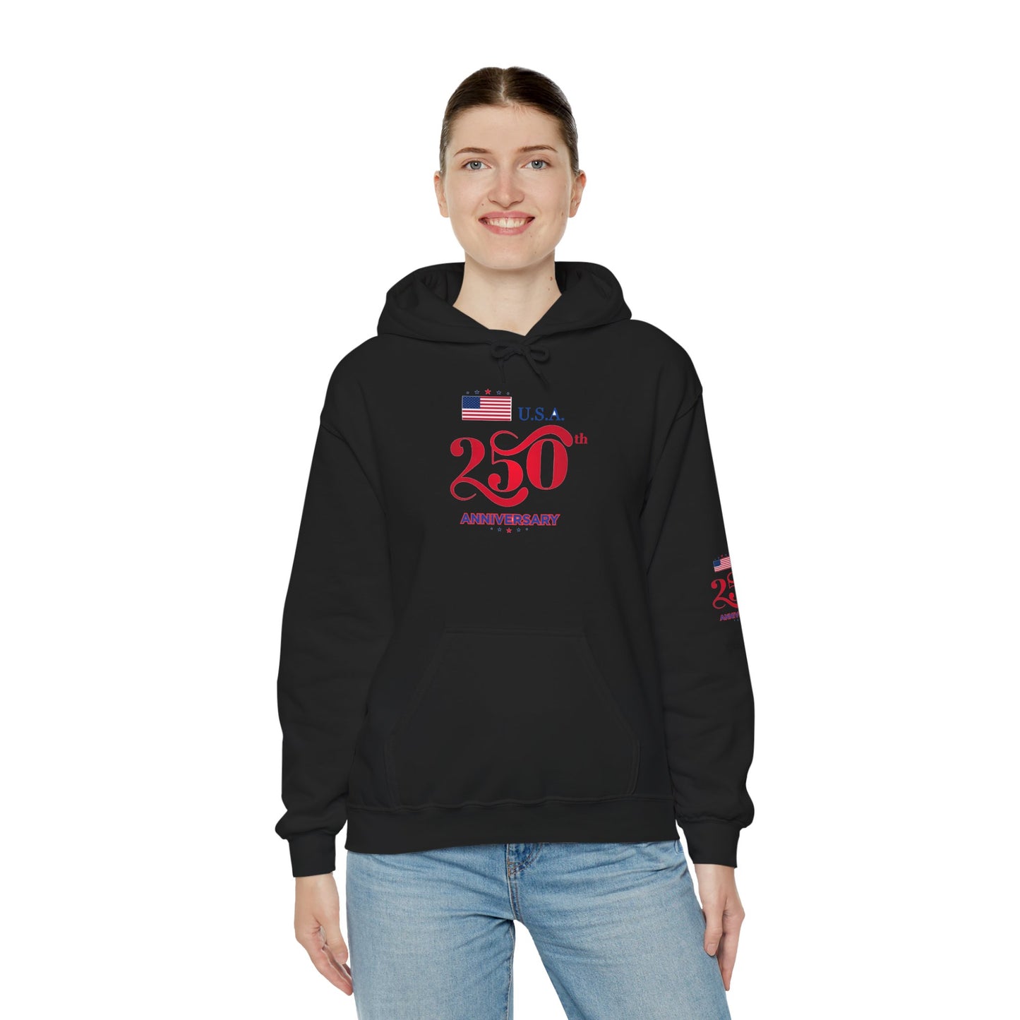 USA 250th ANNIVERSARY Hoodie — America 250 years Anniversary Patriotic Sweatshirt - Trending Novelties & Gifts