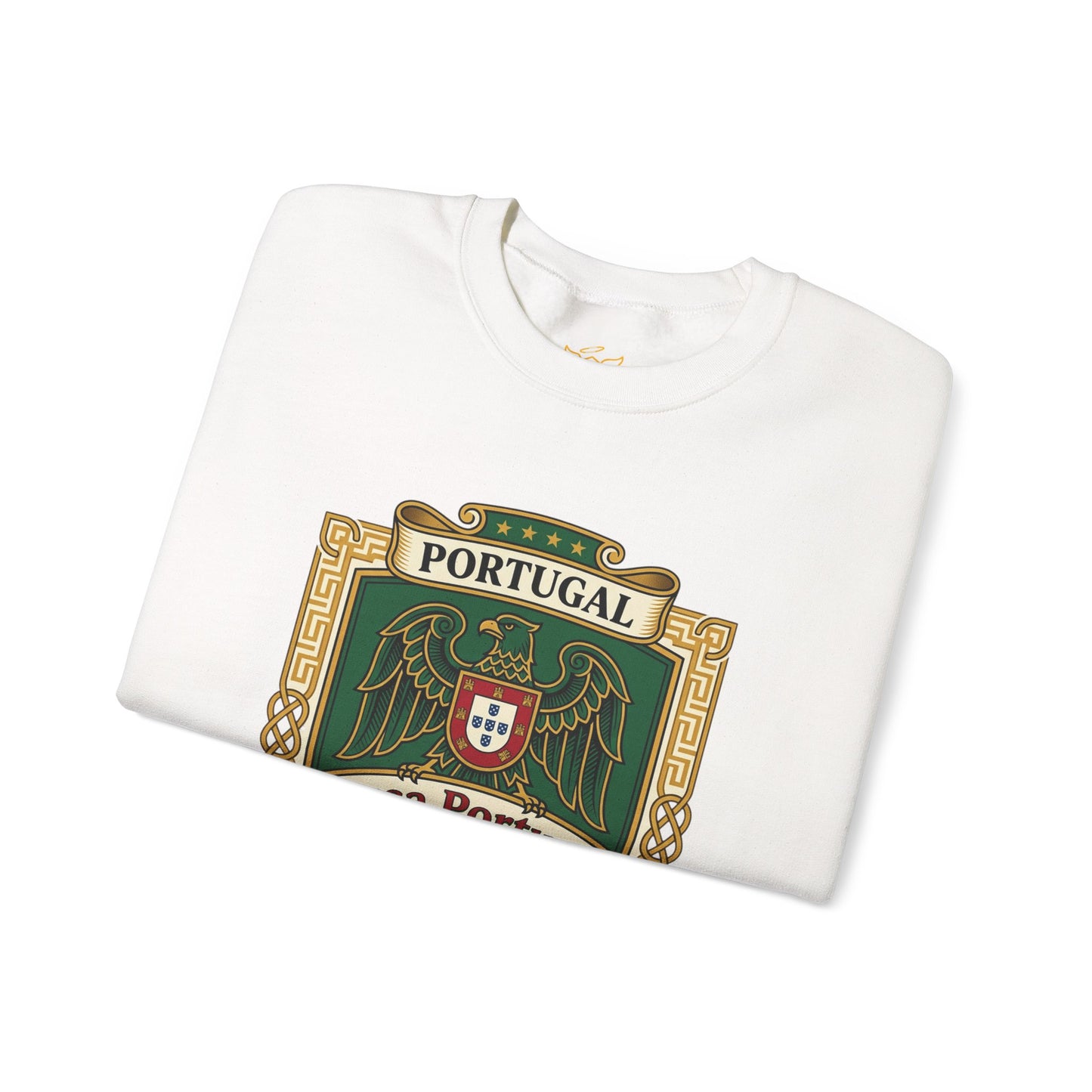 Portugal Soccer Fan Unisex Heavy Blend™ Crewneck Sweatshirt - Classic Portugal Soccer Crest Design Sweatshirt