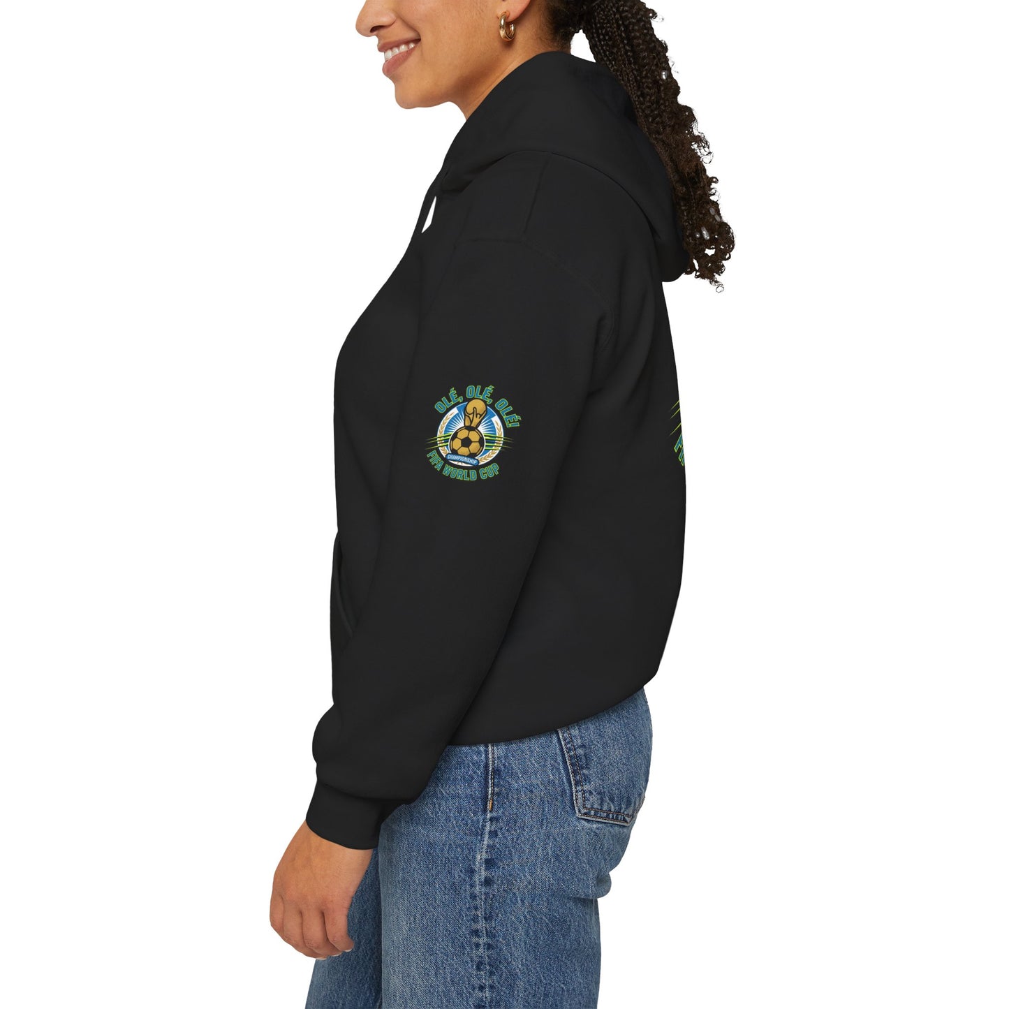 Soccer Champions Graphic Hoodie — World Cup Vintage Trophy Design Hoodie - Trending Novelties & Gifts