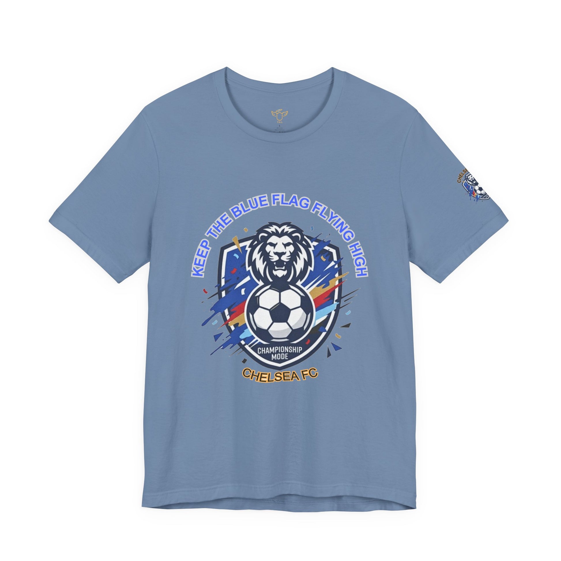Keep the Blue Flag Flying High Tee | Retro Soccer, Chelsea Pride - Trending Novelties & Gifts