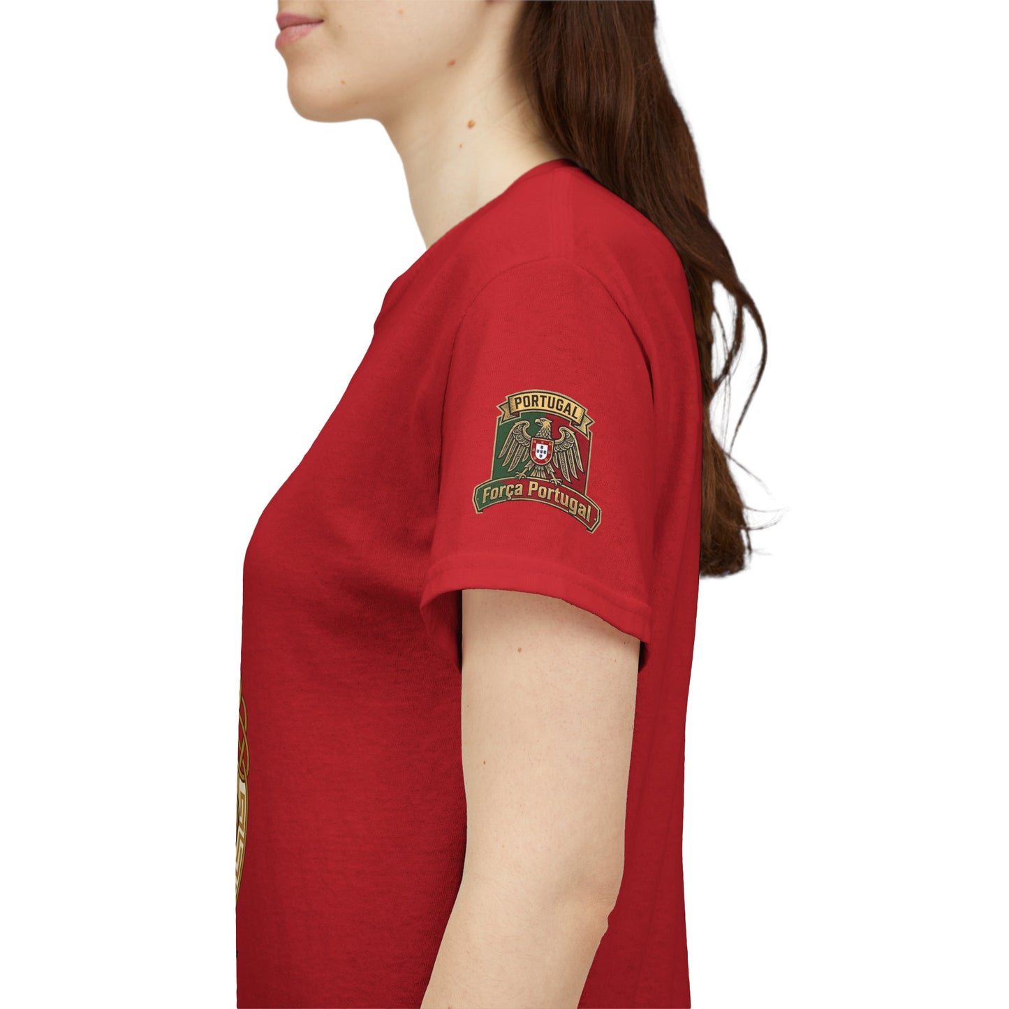 Portugal Soccer Team Fan T‑Shirt — Vintage Portugal Soccer Crest Tee
