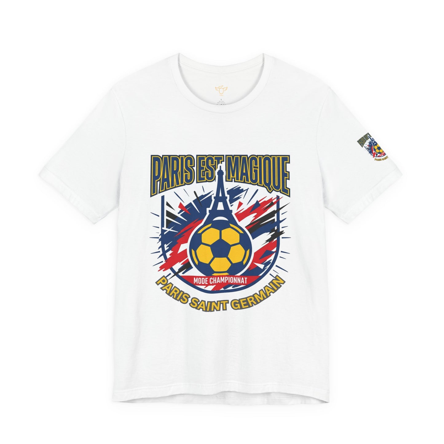 Paris-inspired Soccer Crest Tee | Paris Saint Germain Soccer Fan T-shirt - Trending Novelties & Gifts