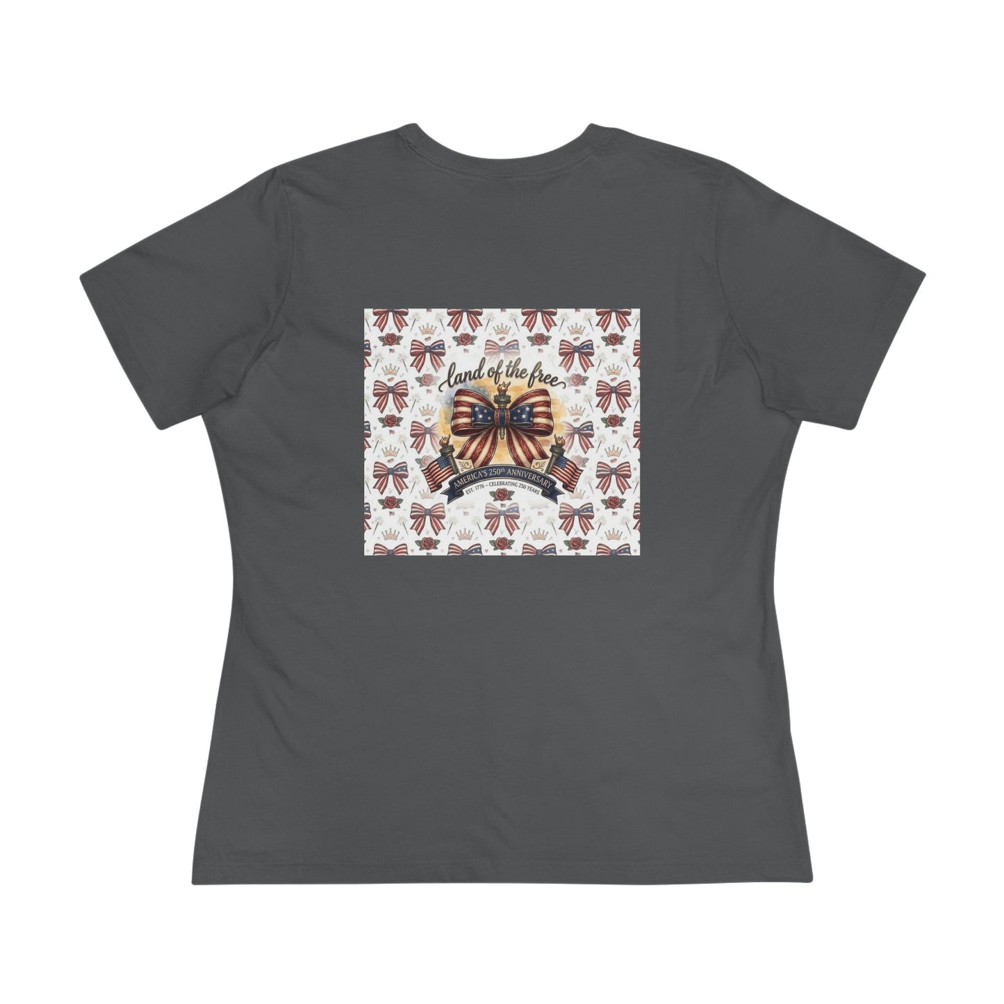 USA 250th Anniversary Patriotic Bow Women's Tee - Trending Novelties & Gifts