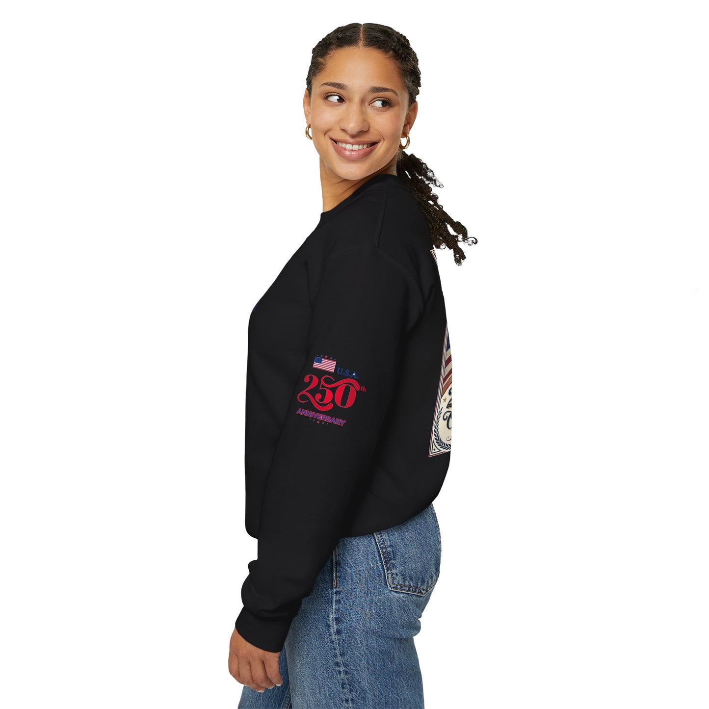 USA 250th ANNIVERSARY Crewneck Sweatshirt — America 250 Years of Freedom Sweatshirt - Trending Novelties & Gifts