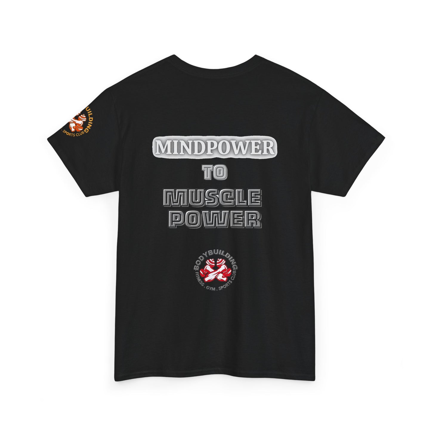 Fitness Quotes Cotton T-SHIRT - 'Mindpower to Muscle Power.' FQT. Best