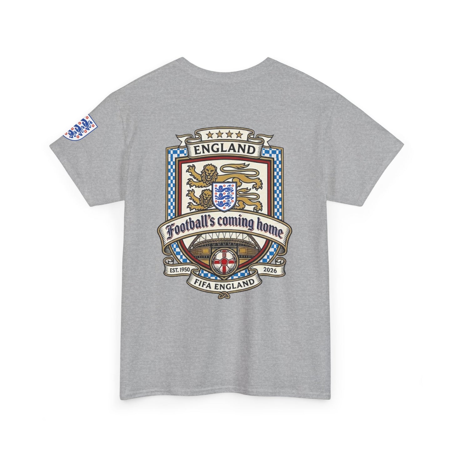 England's Soccer Fan's Crest T-Shirt - "Football's Coming Home"
