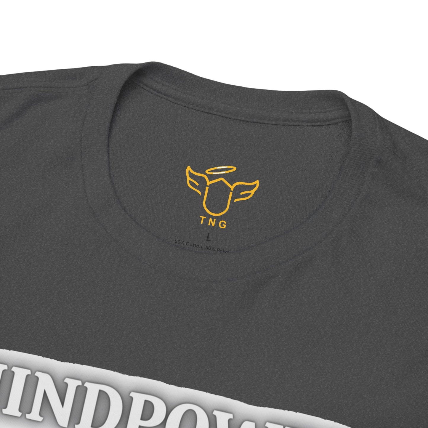 Fitness Quotes Cotton T-SHIRT - 'Mindpower to Muscle Power.' FQT. Best