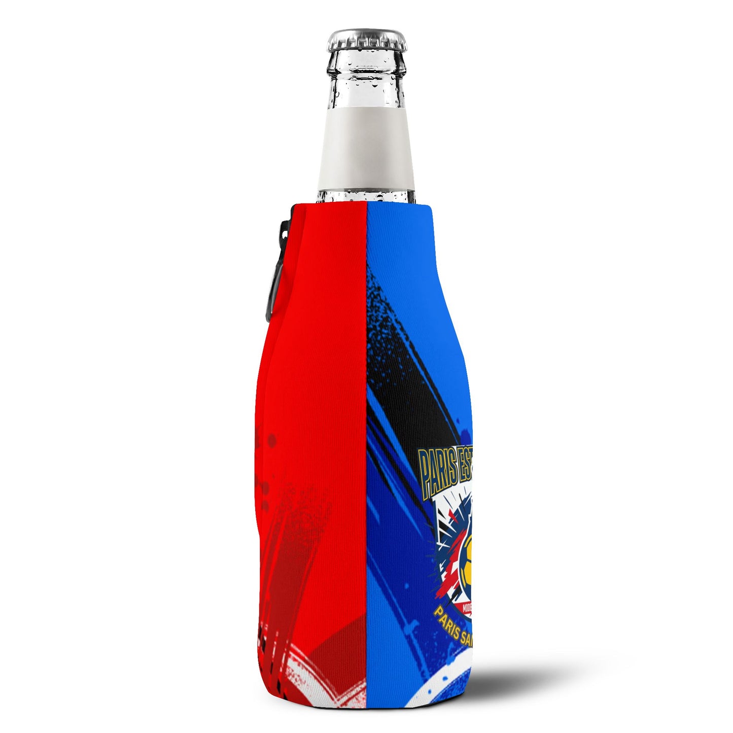 P.S.G. Fan Zip-Up Bottle Cooler Sleeve — P.S.G. Soccer  Fans Koozie - Trending Novelties & Gifts
