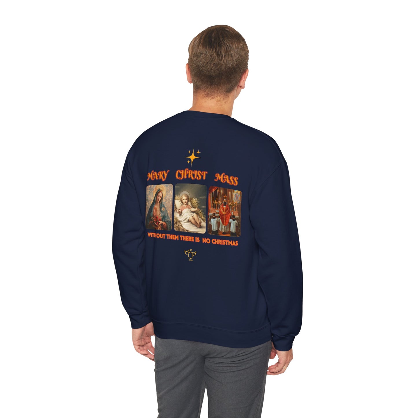 Christmas Crewneck Sweatshirt - Catholic Holiday Design (CT)