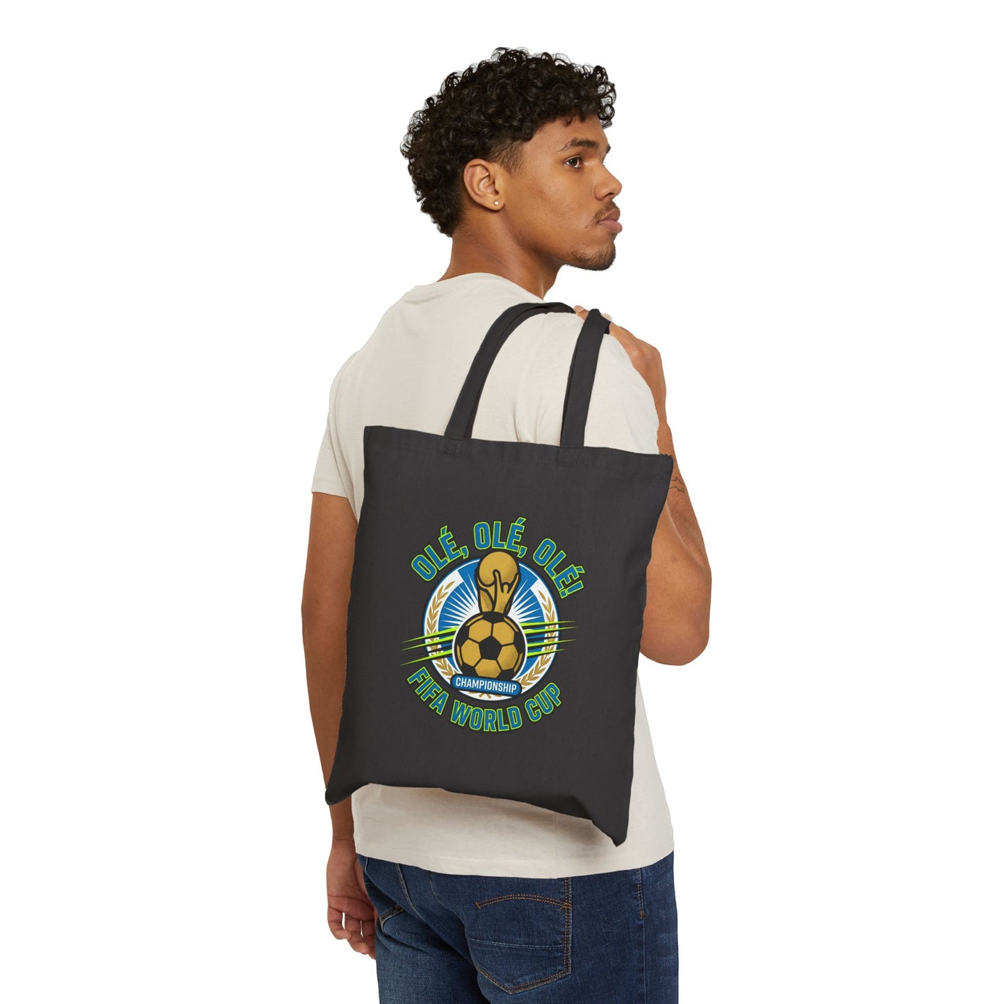 FIFA Fans' Tote Bag — "Ole, Ole, Ole" World Cup Soccer Canvas Tote - Trending Novelties & Gifts