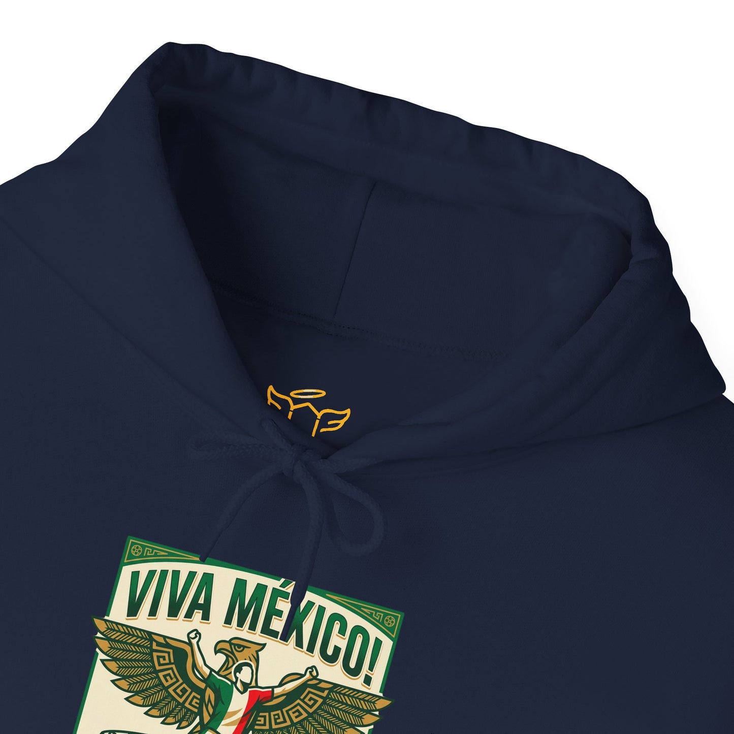 Viva México Soccer Hoodie — Retro Eagle Mexican Pride Graphic