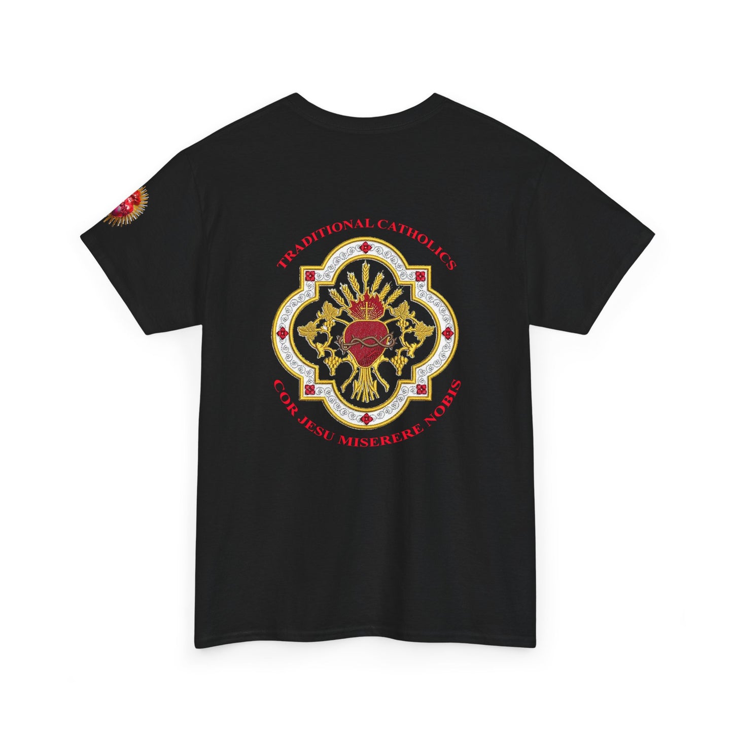 Sacred Heart Catholic Tee — Traditional Devotional Graphic T-Shirt (CT)