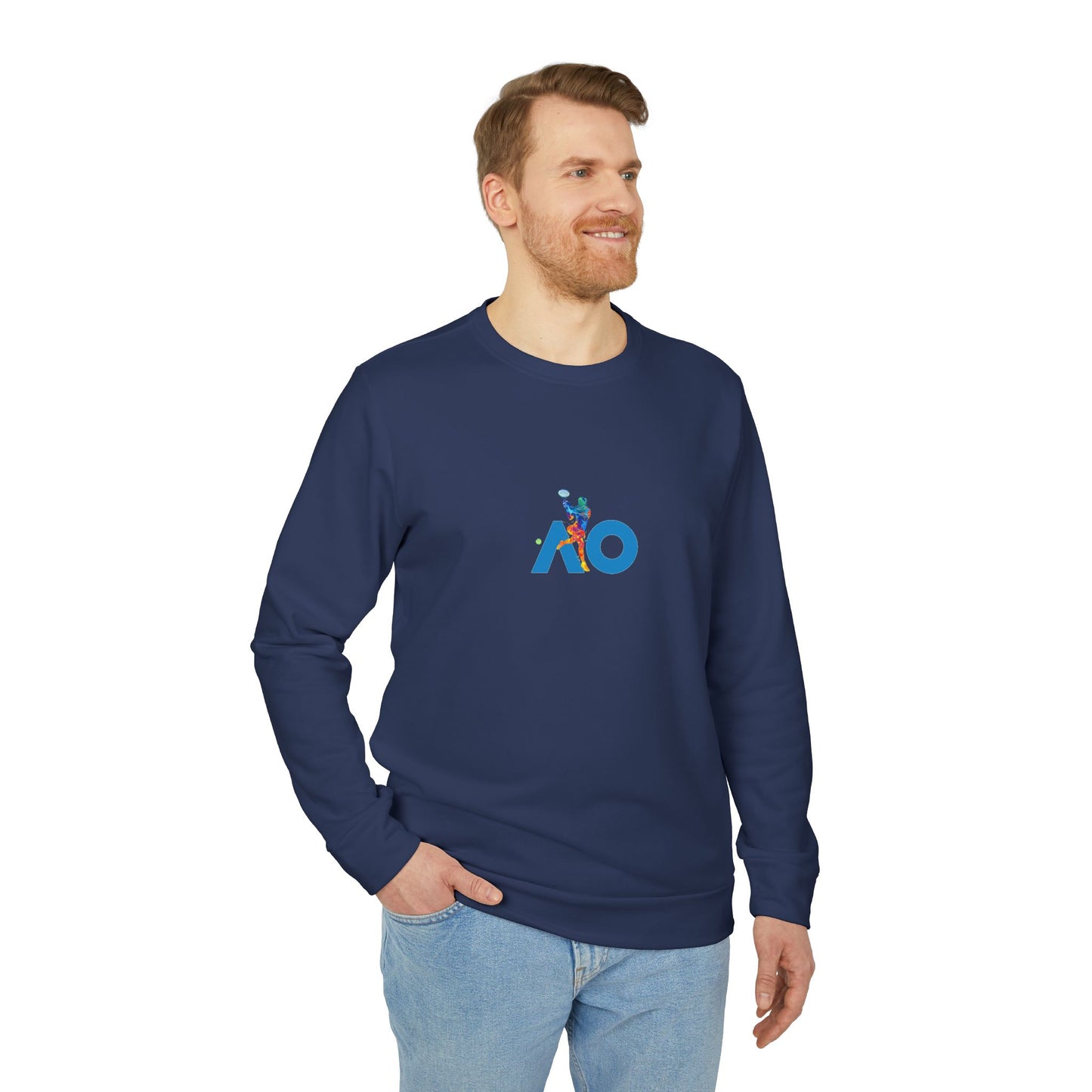 Adidas Tennis Motif Sweatshirt (Blu)