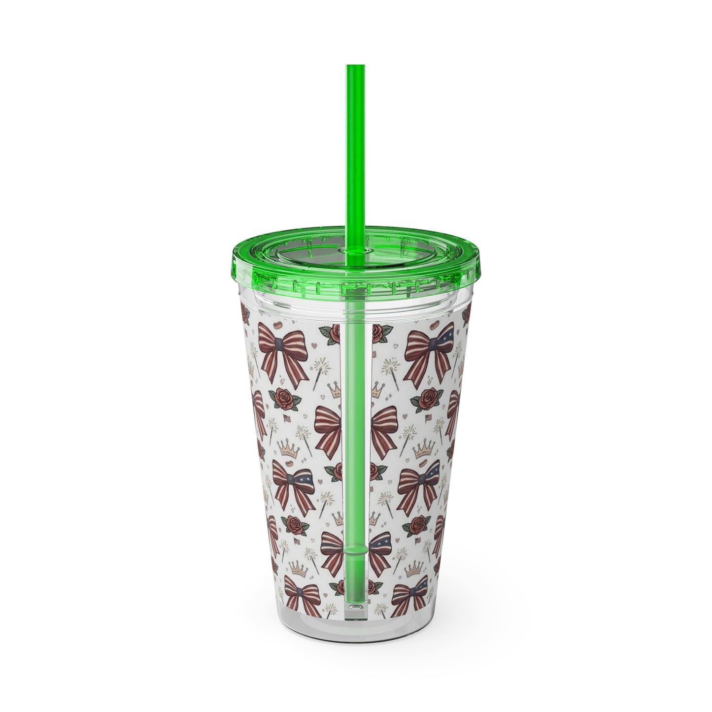 USA 250th ANNIVERSARY 16oz Tumbler with Straw | Patriotic 'Land of the Free' 16oz Tumbler with Straw - Trending Novelties & Gifts
