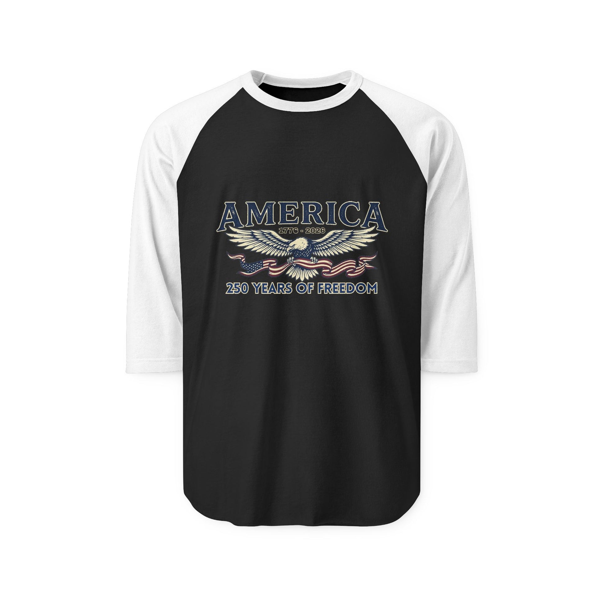 America Eagle Raglan Shirt Baseball Tee | USA 250th ANNIVERSARY Baseball Tee - Trending Novelties & Gifts