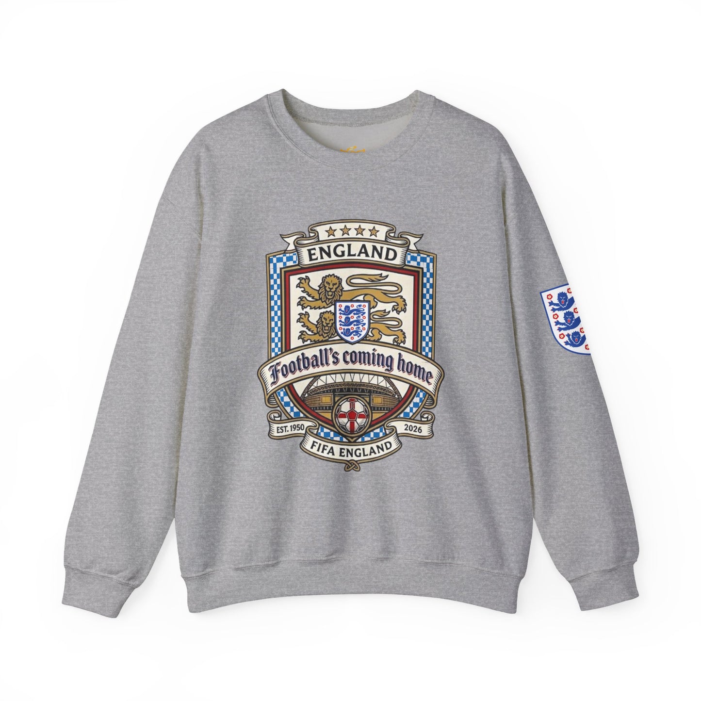 England's Soccer Fans' Crewneck Sweatshirt - "Football's Coming Home"