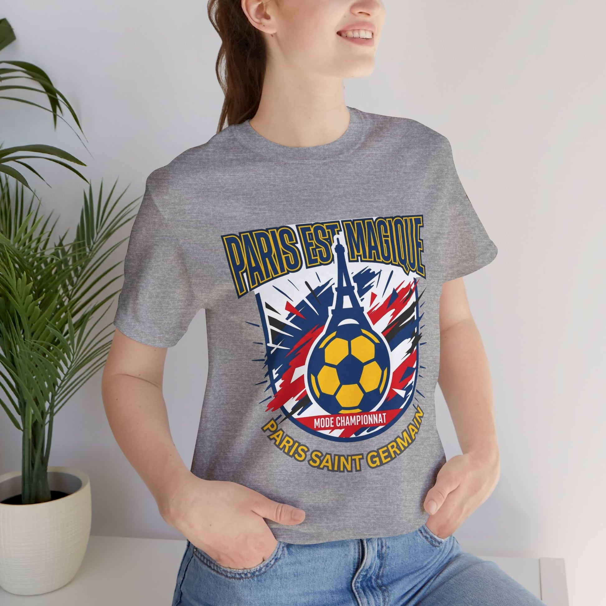 Paris-inspired Soccer Crest Tee | Paris Saint Germain Soccer Fan T-shirt - Trending Novelties & Gifts