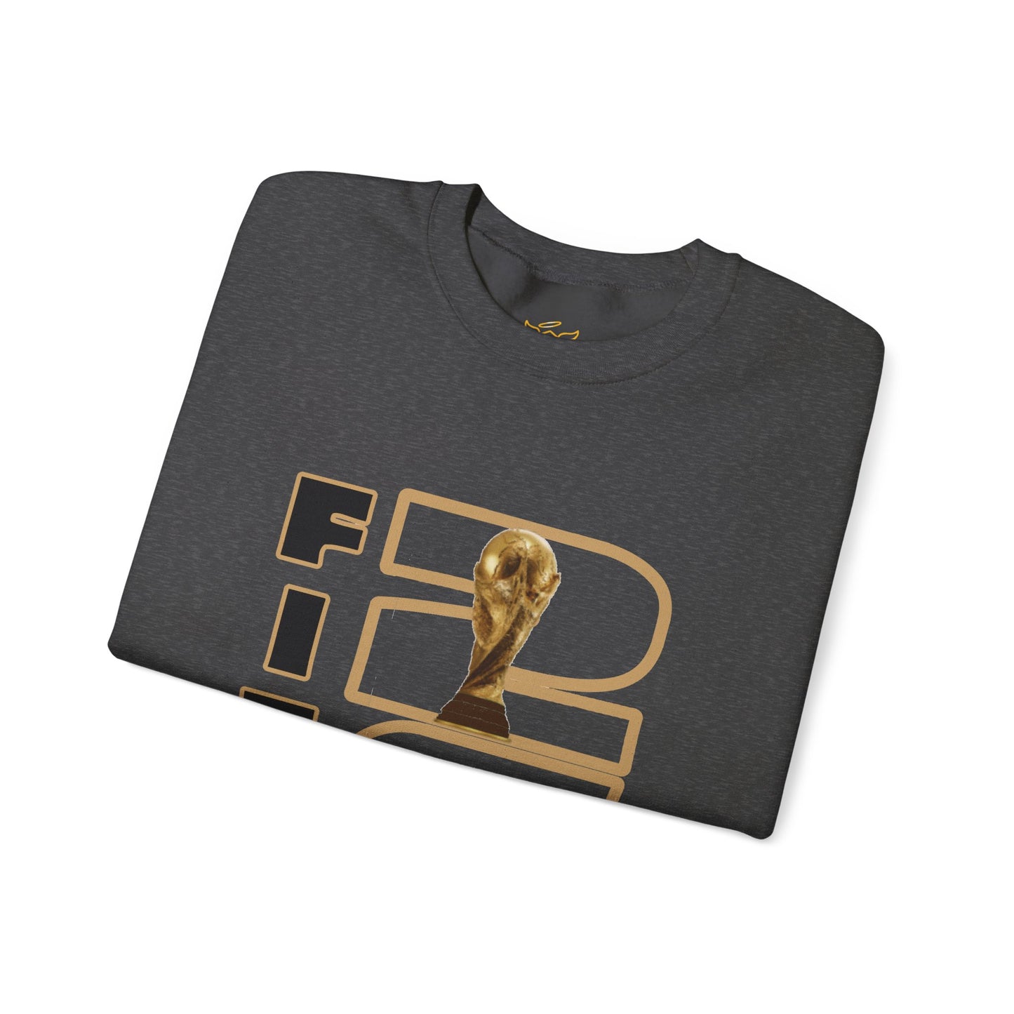 FIFA World Cup 2026 Crewneck Sweatshirt — Gold Trophy & Soccer Ball Design