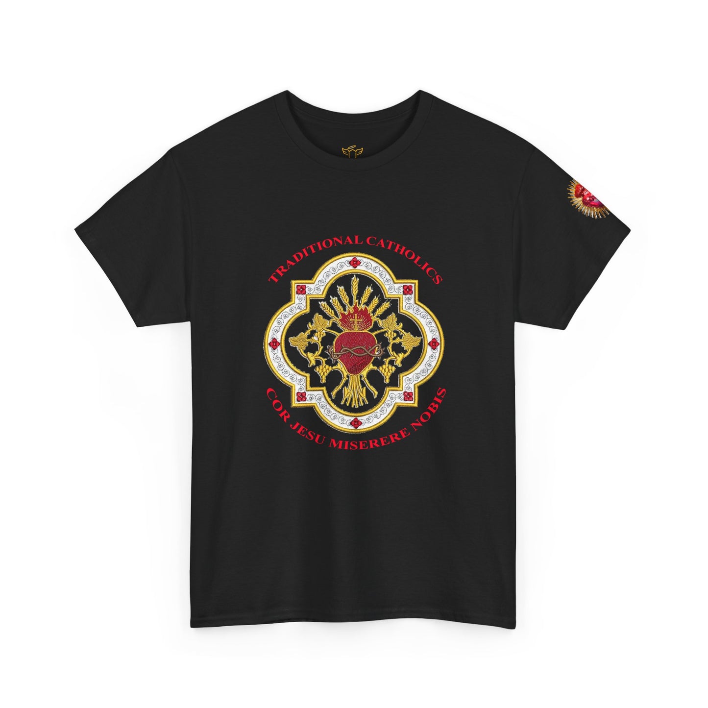 Sacred Heart Catholic Tee — Traditional Devotional Graphic T-Shirt (CT)