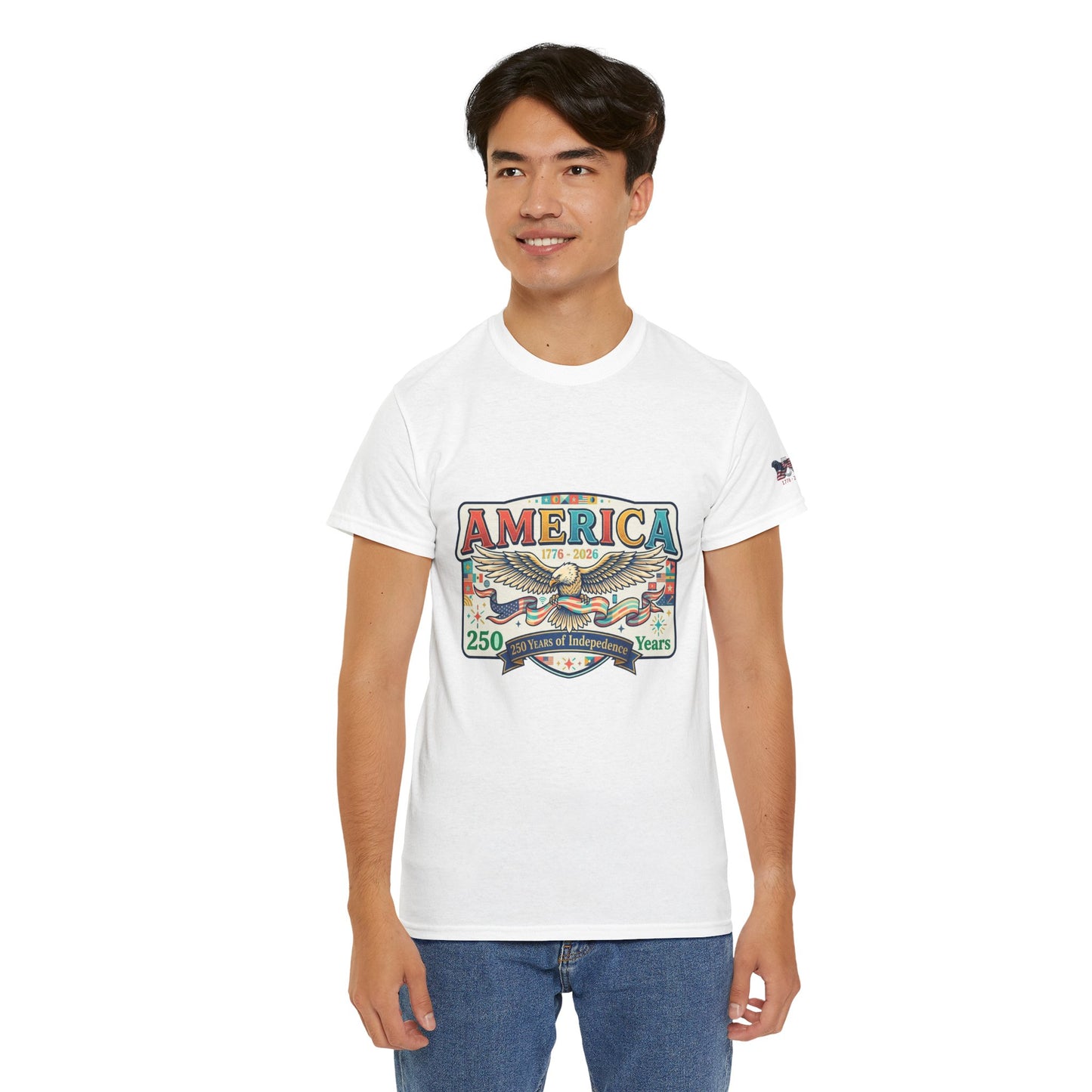 USA 250th ANNIVERSARY Vintage Graphic Tee — 250 Years Patriotic Independence Day Shirt - Trending Novelties & Gifts