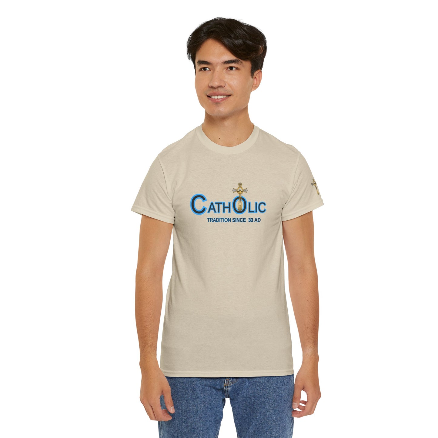 Catholic T‑Shirt "Catholic — Tradition Since 33 AD" — Christian Faith Tee (CT)