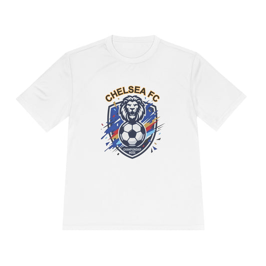 Chelsea FC Lion Soccer Tee — 'Keep the Blue Flag Flying High' Moisture-Wicking Shirt