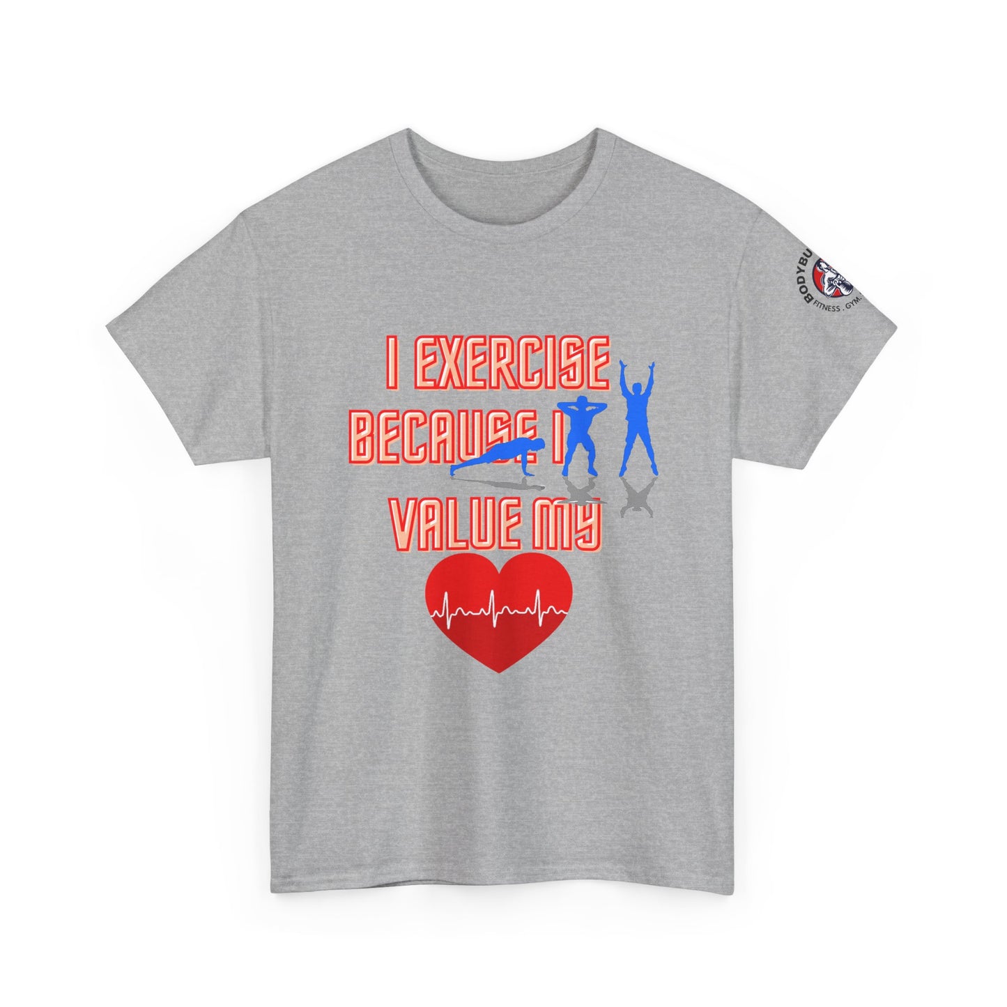 Fitness Quotes Heart Health Cotton T-shirt. FQT