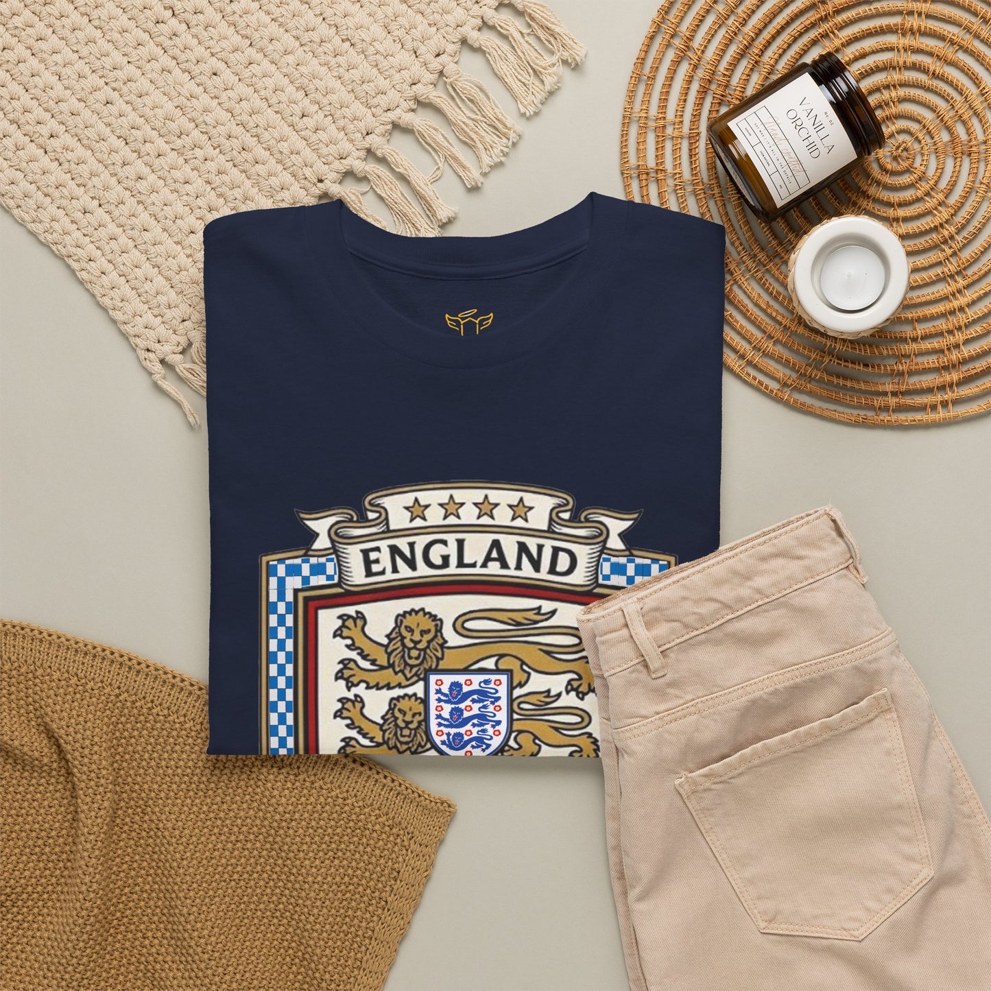 England's Soccer Fan's Crest T-Shirt - "Football's Coming Home"
