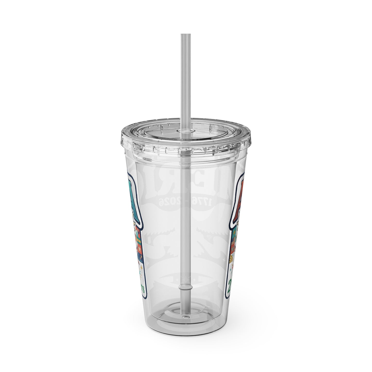 America 250 Years Eagle Tumbler with Straw |  USA 250th ANNIVERSARY Commemorative Drink Cup - Trending Novelties & Gifts