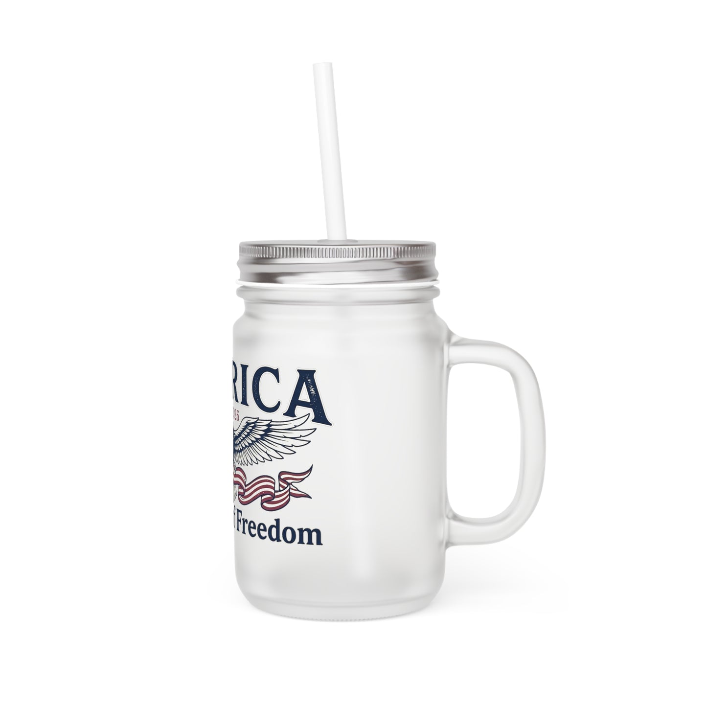 American 250th Anniversary Mason Jar Tumbler – USA 250th ANNIVERSARY Glass Mug with Straw - Trending Novelties & Gifts