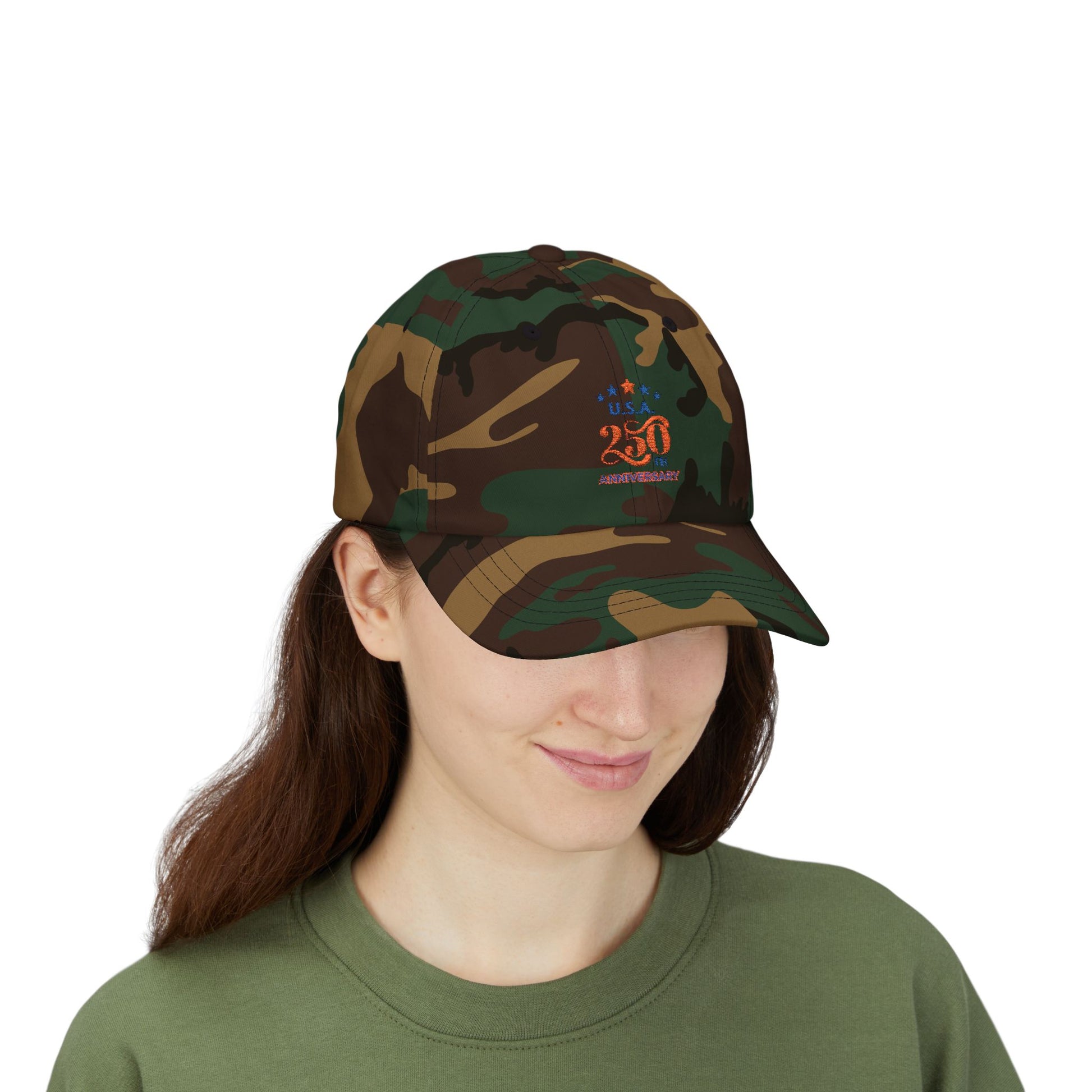 USA 250th Anniversary Dad Cap — Patriotic 250th Anniversary Baseball Hat - Trending Novelties & Gifts