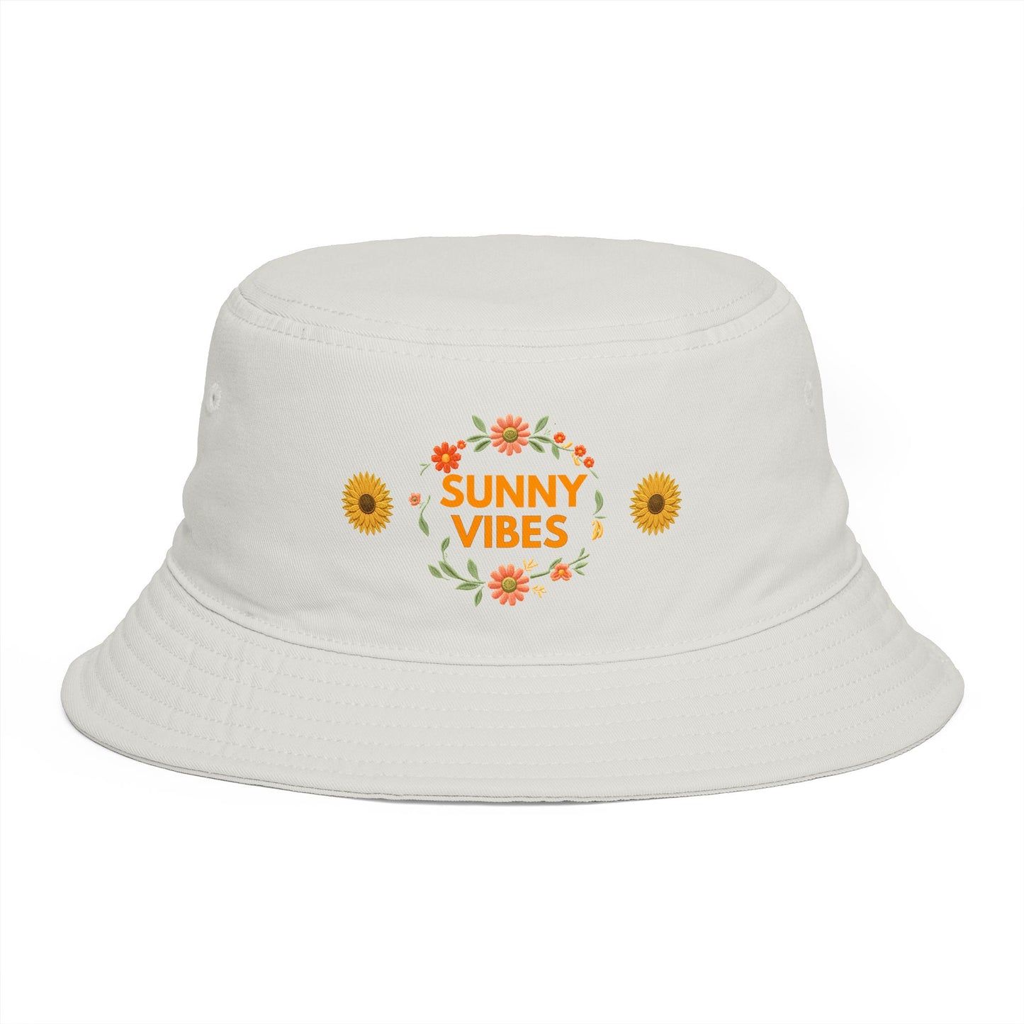 Bucket Hat — Sunny Vibes Floral Sunflower Summer Beach Accessory - Trending Novelties & Gifts