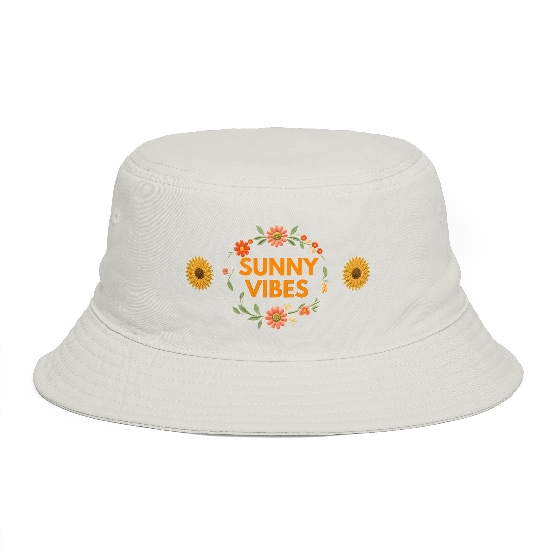 Bucket Hat — Sunny Vibes Floral Sunflower Summer Beach Accessory - Trending Novelties & Gifts