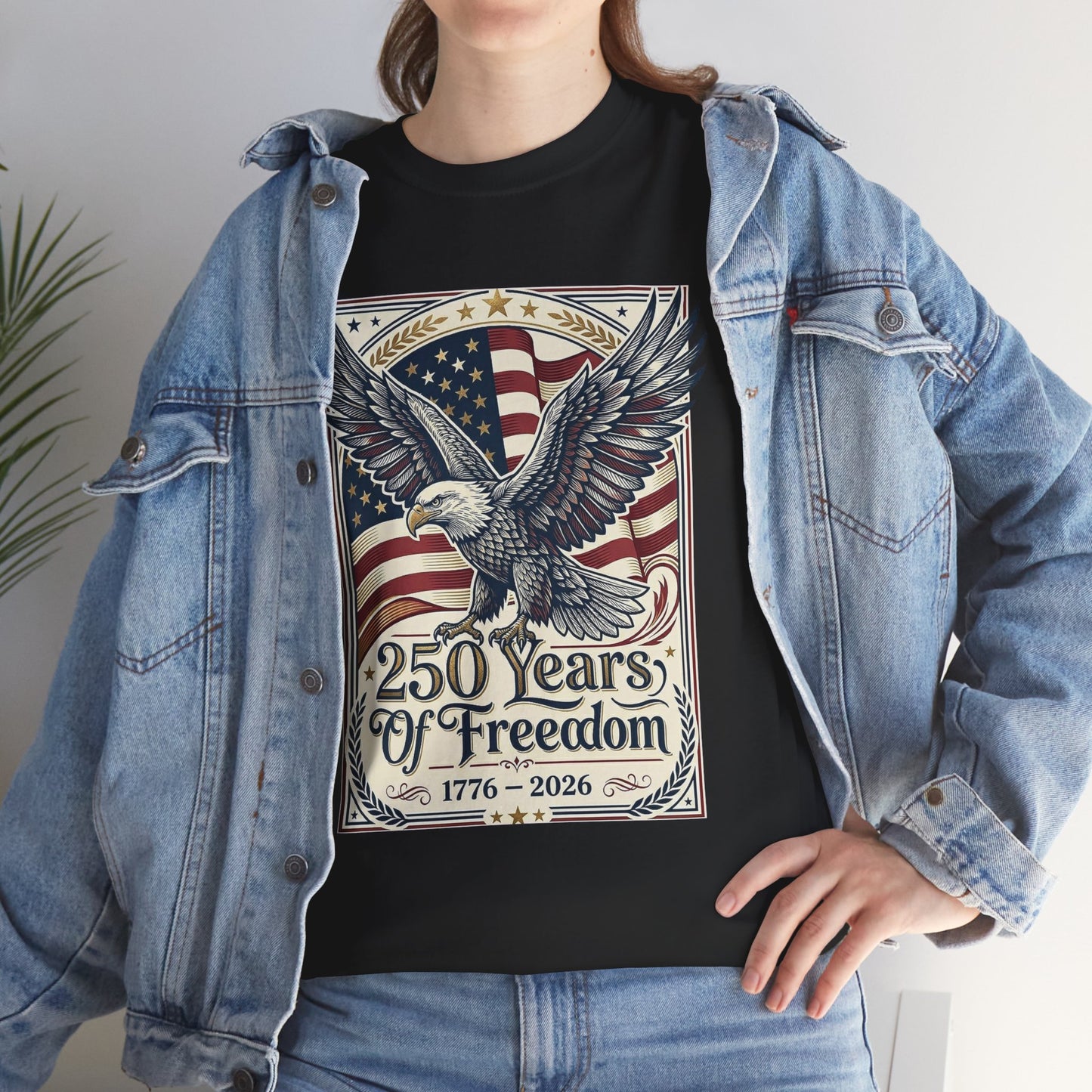 USA 250th ANNIVERSARY Eagle T-Shirt —  AMERICA'S 250 Years ANNIVERSARY of Freedom Tee - Trending Novelties & Gifts