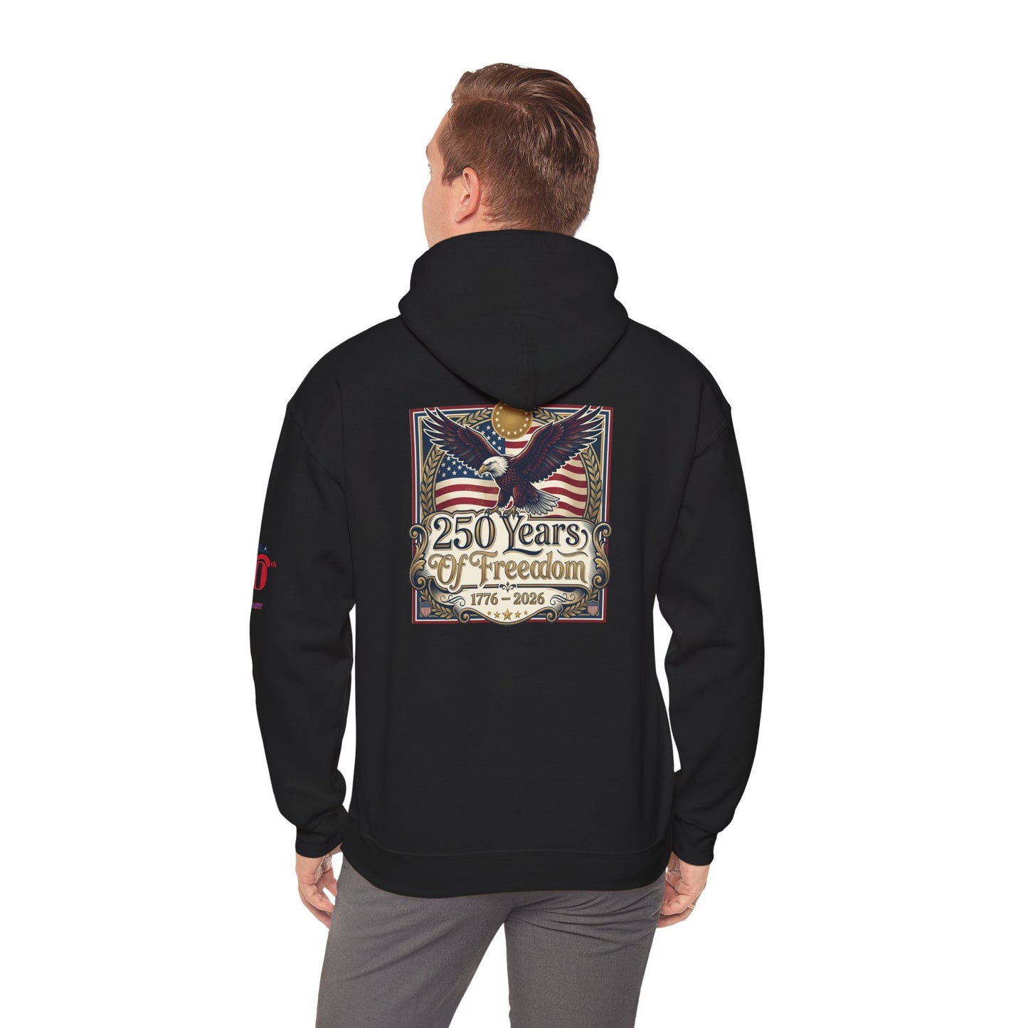 USA 250th ANNIVERSARY Hoodie — America 250 years Anniversary Patriotic Sweatshirt - Trending Novelties & Gifts