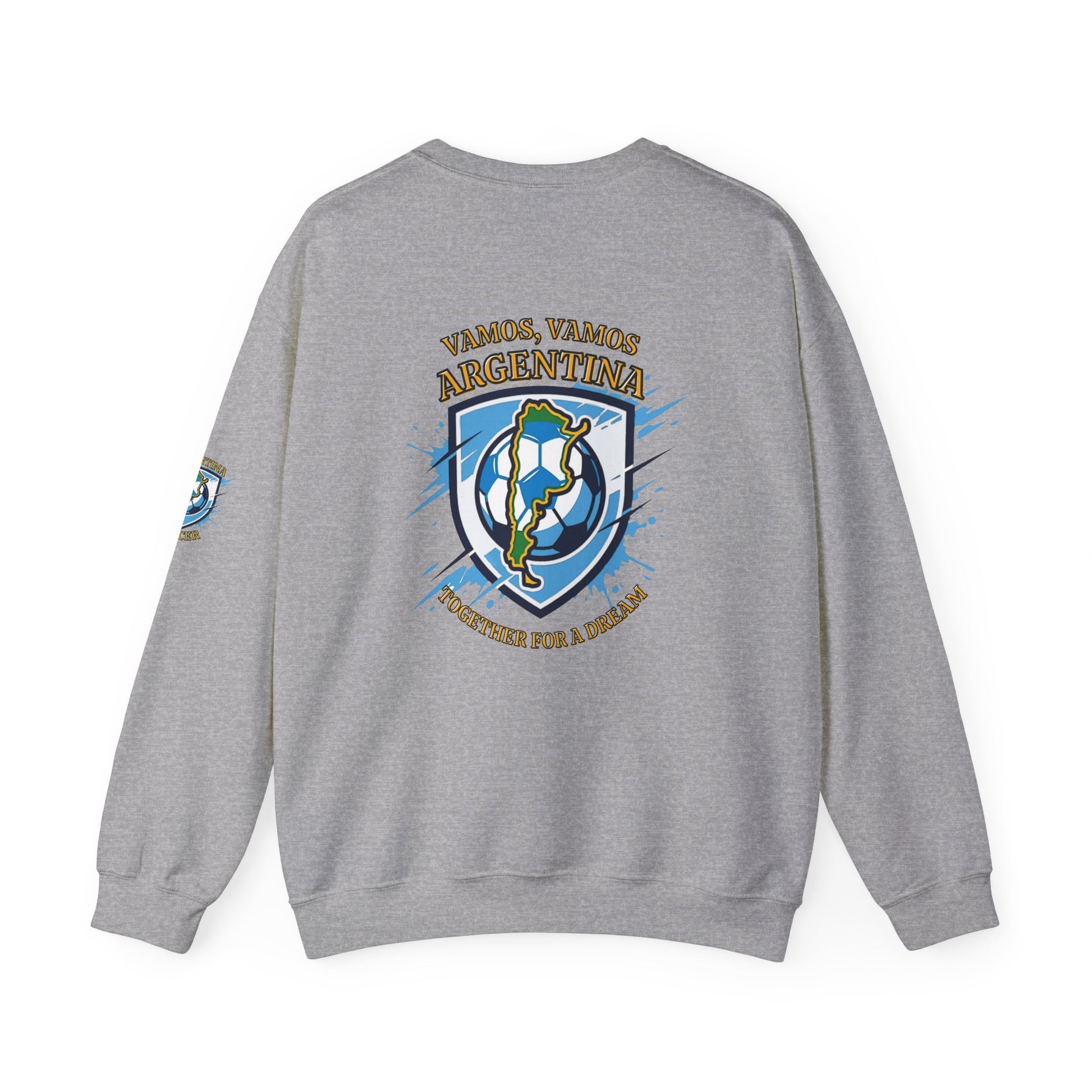 Argentina Soccer Crewneck Sweatshirt – "Vamos, Vamos Argentina" Football Fan Pullover - Trending Novelties & Gifts